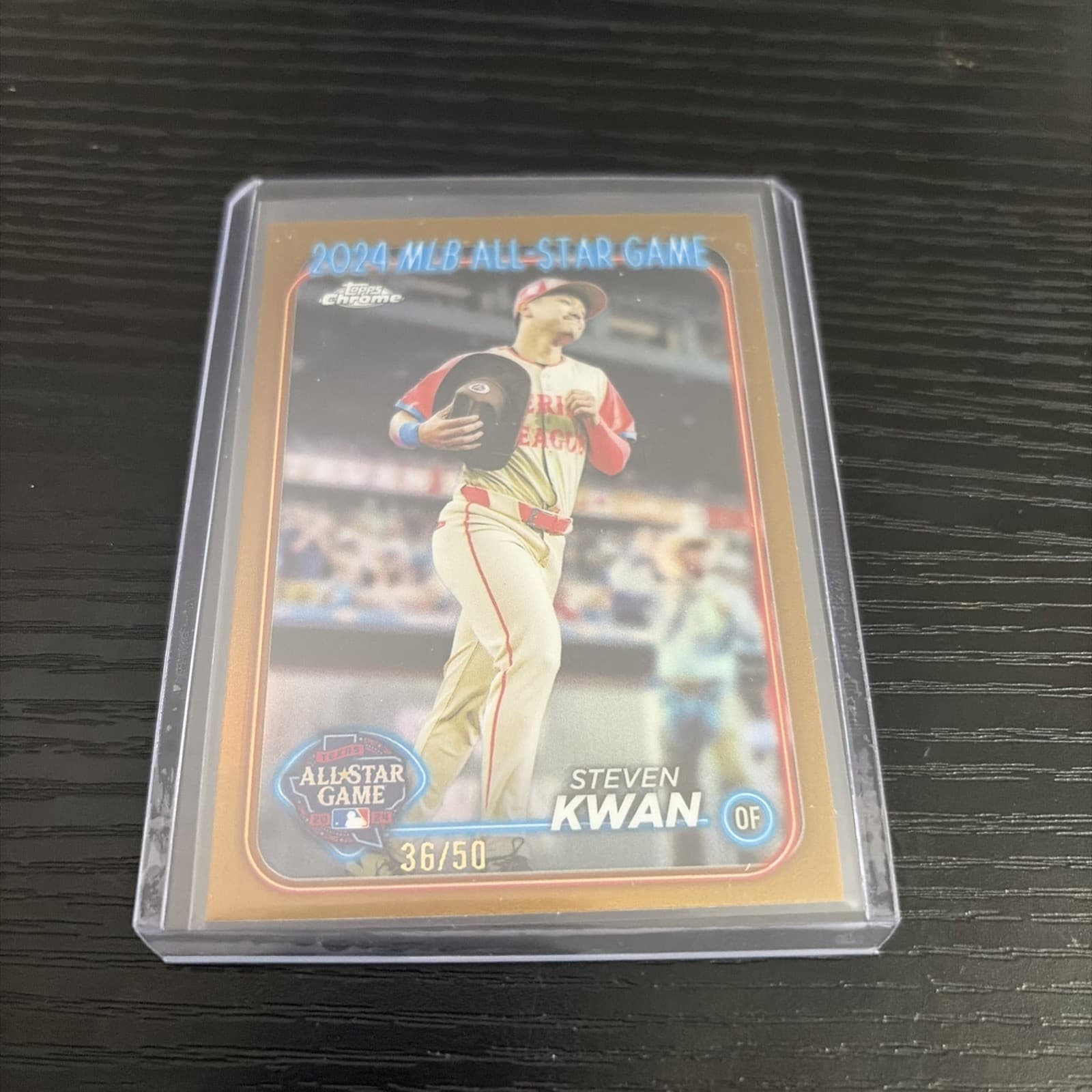 2024 Topps Chrome Update Steven Kwan All Star Game Insert Gold #/50 Guardians