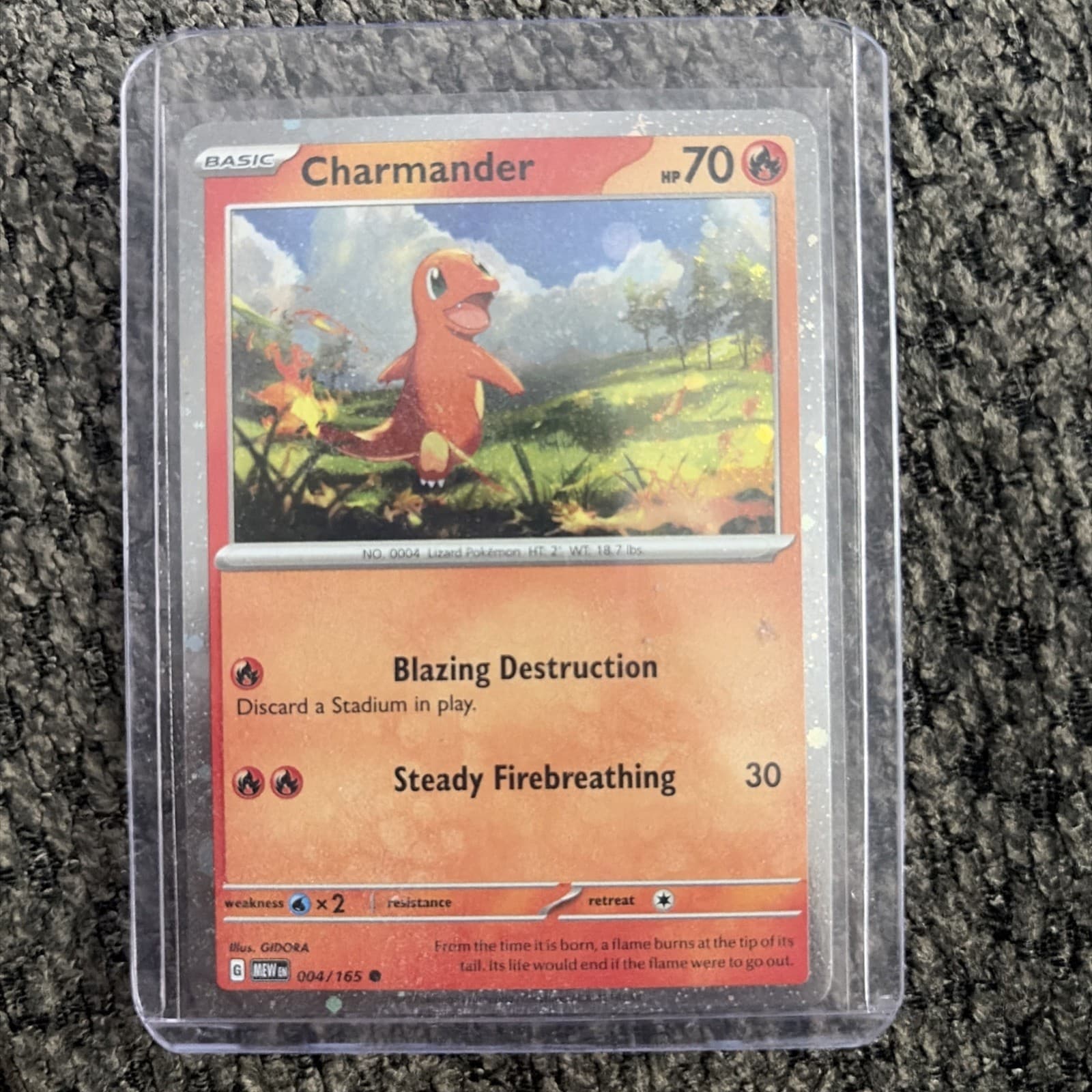Pokémon TCG Charmander 004/165 COSMOS HOLO Mint-NM