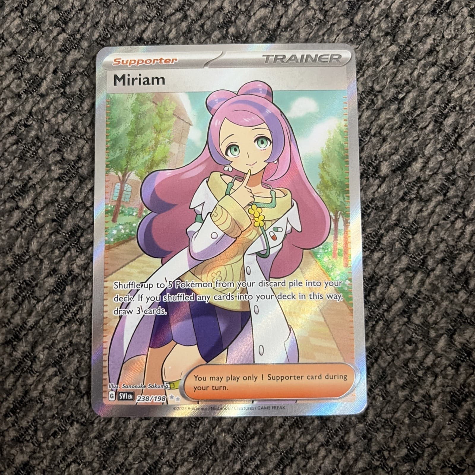 Pokemon TCG - Miriam - 238/198 - Ultra Rare (Full Art) - Scarlet & Violet - NM