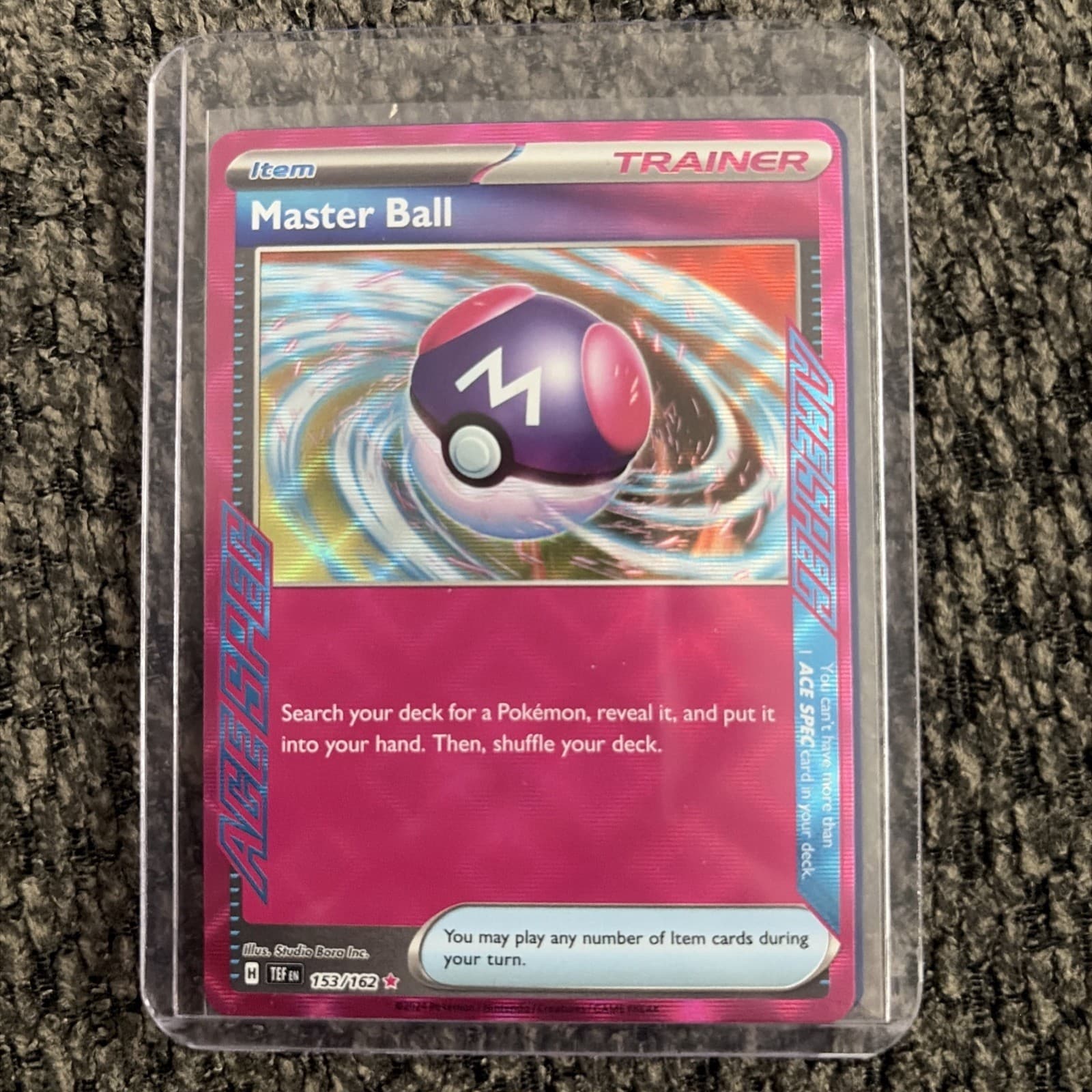 Pokémon Master Ball 153/162 Temporal Forces Reverse Holo ENG