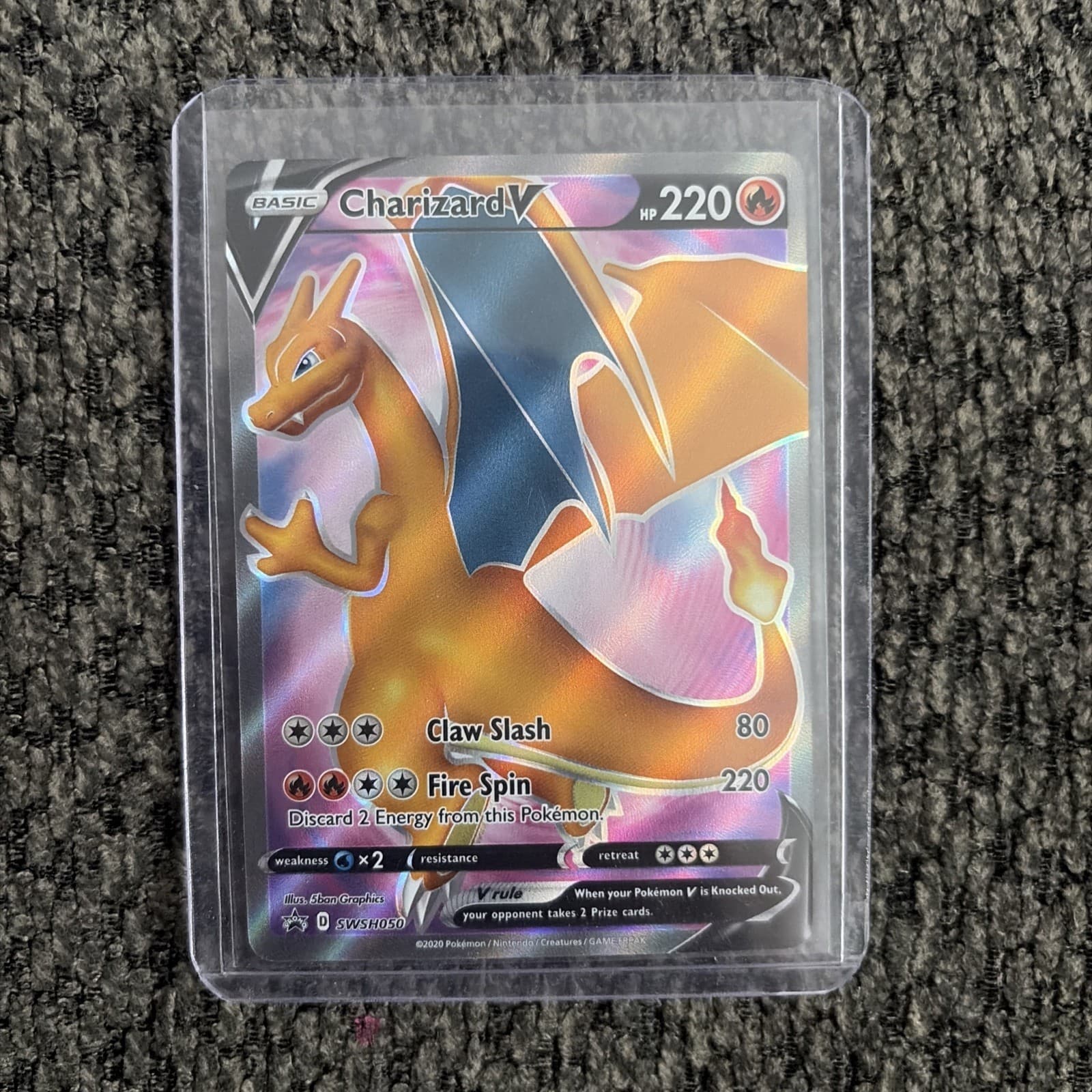 Pokemon Champions Path Charizard V SWSH050 Promo Full Art NM-MT
