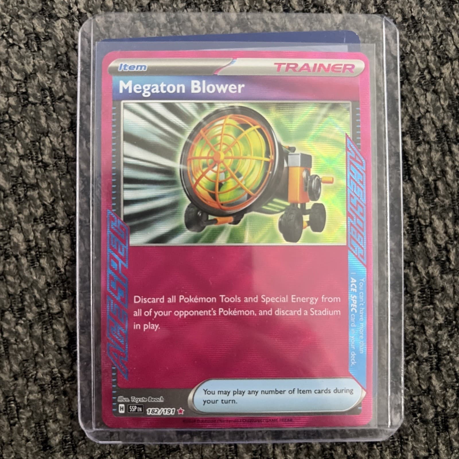 Megaton Blower 182/191 - Surging Sparks - Pokemon TCG - ACE SPEC Rare