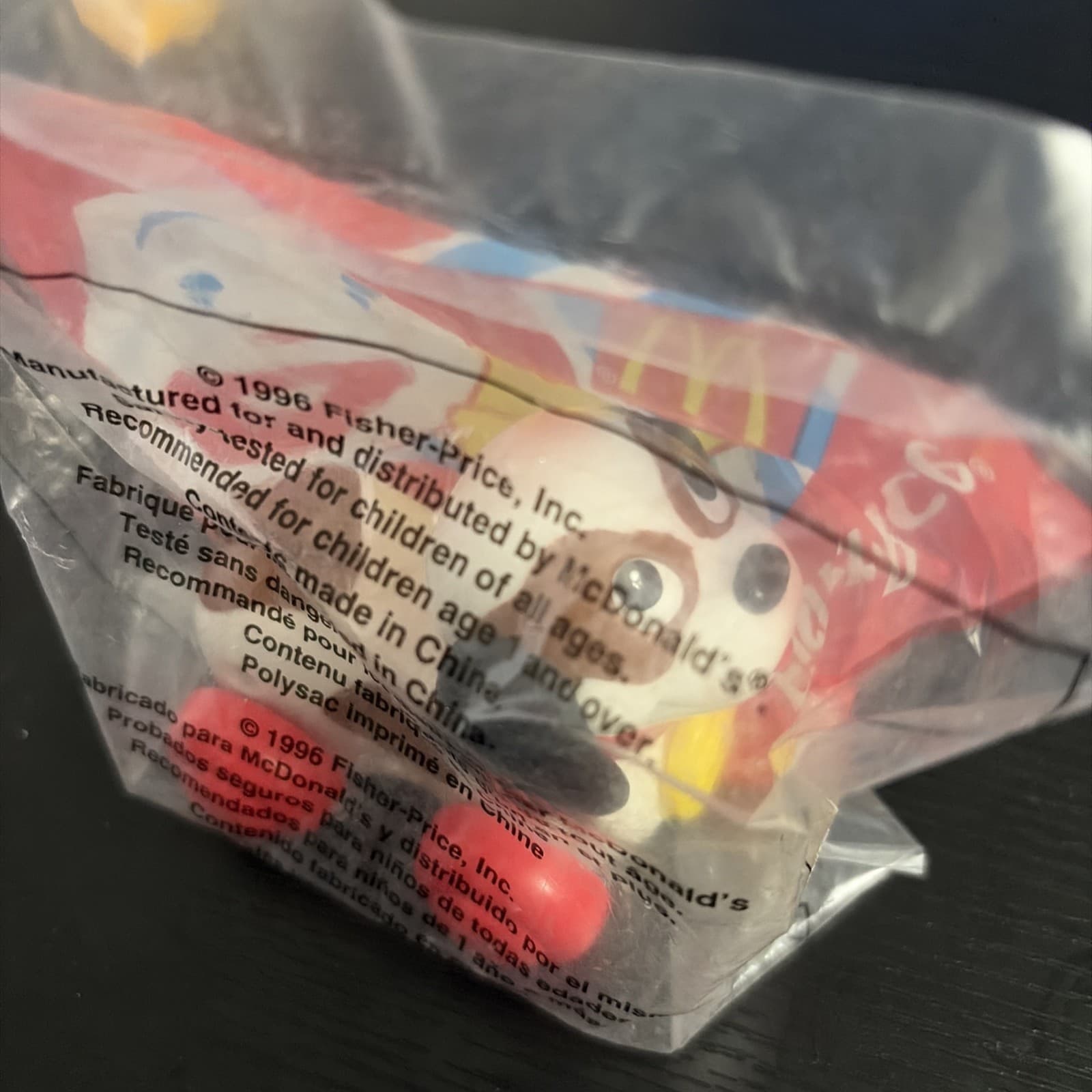 McDonald's Happy Meal Toy 1996 Fisher-Price Under-3 Toy Rolling Puppy Dog