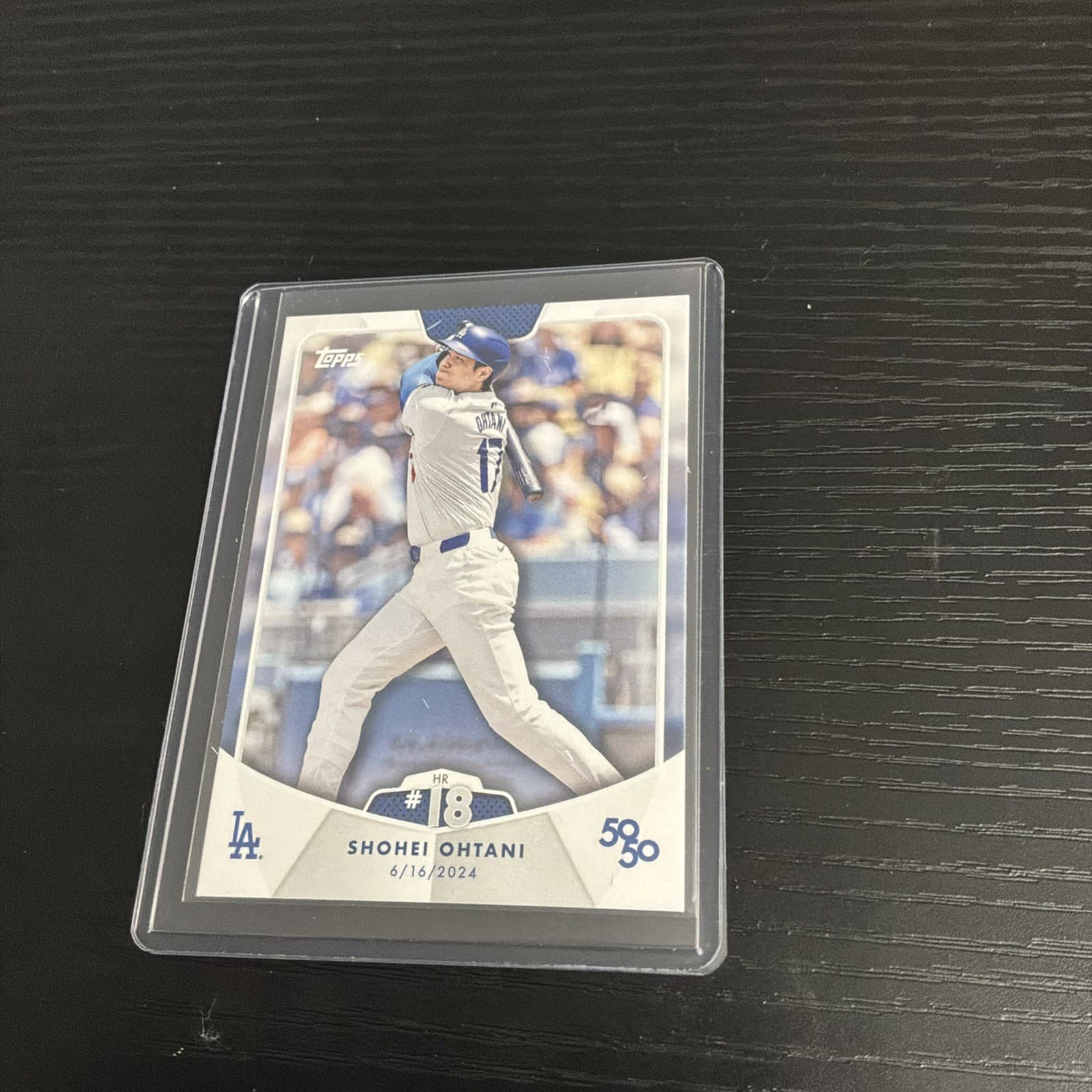 SHOHEI OHTANI 2024 TOPPS 50/50 BASEBALL HR #18 DODGERS Q1739