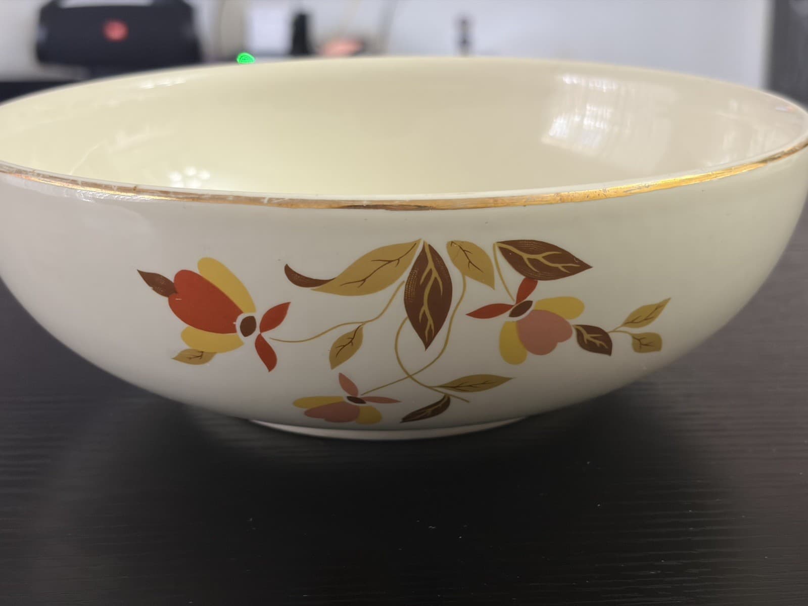 Hall’s Superior Jewel Tea Autumn Leaf 9" Vegetable Serving Bowl Vintage
