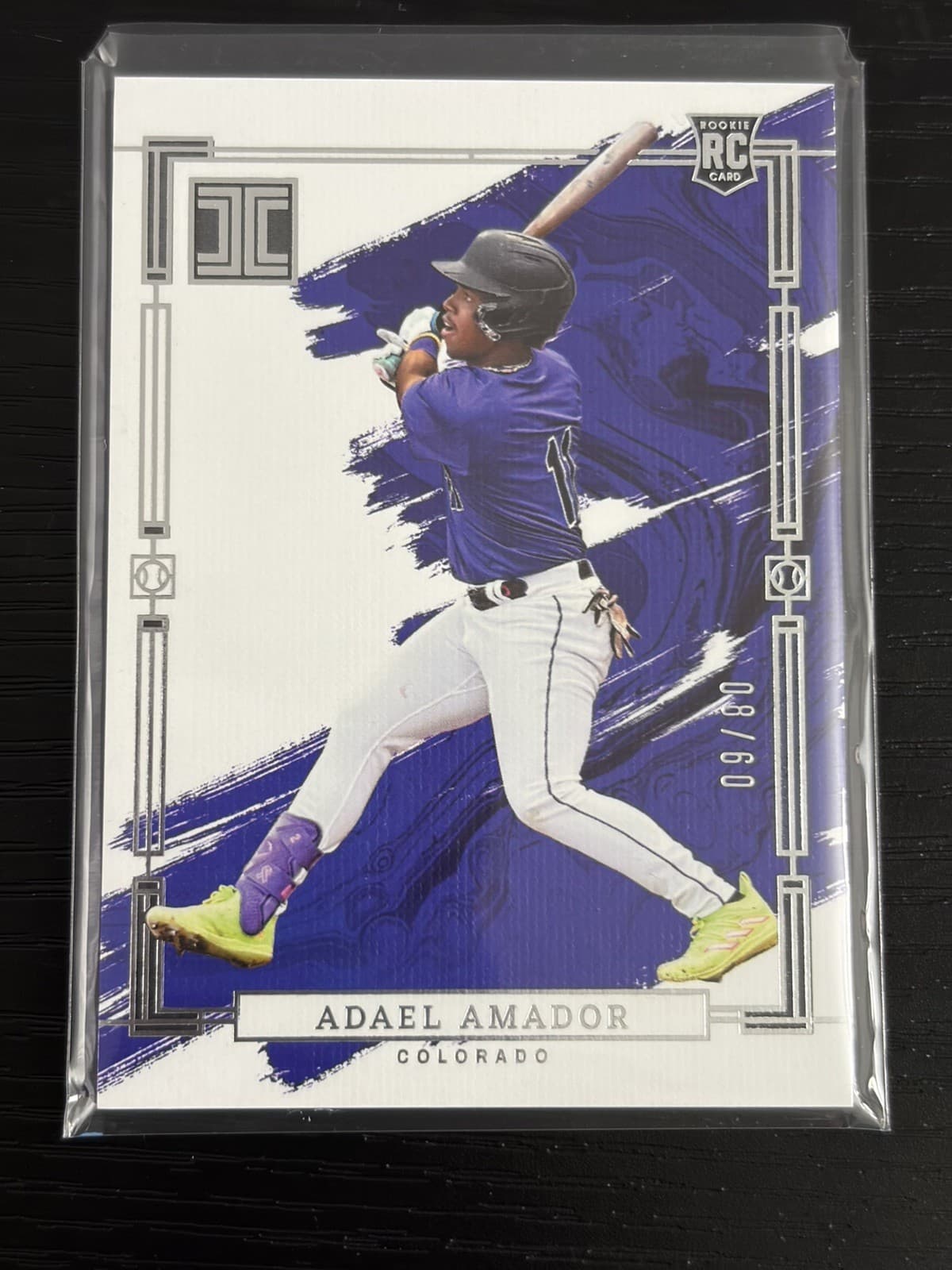 2024 Panini Impeccable ADAEL AMADOR Rookie Silver Base 08/60 SP Colorado Rockies