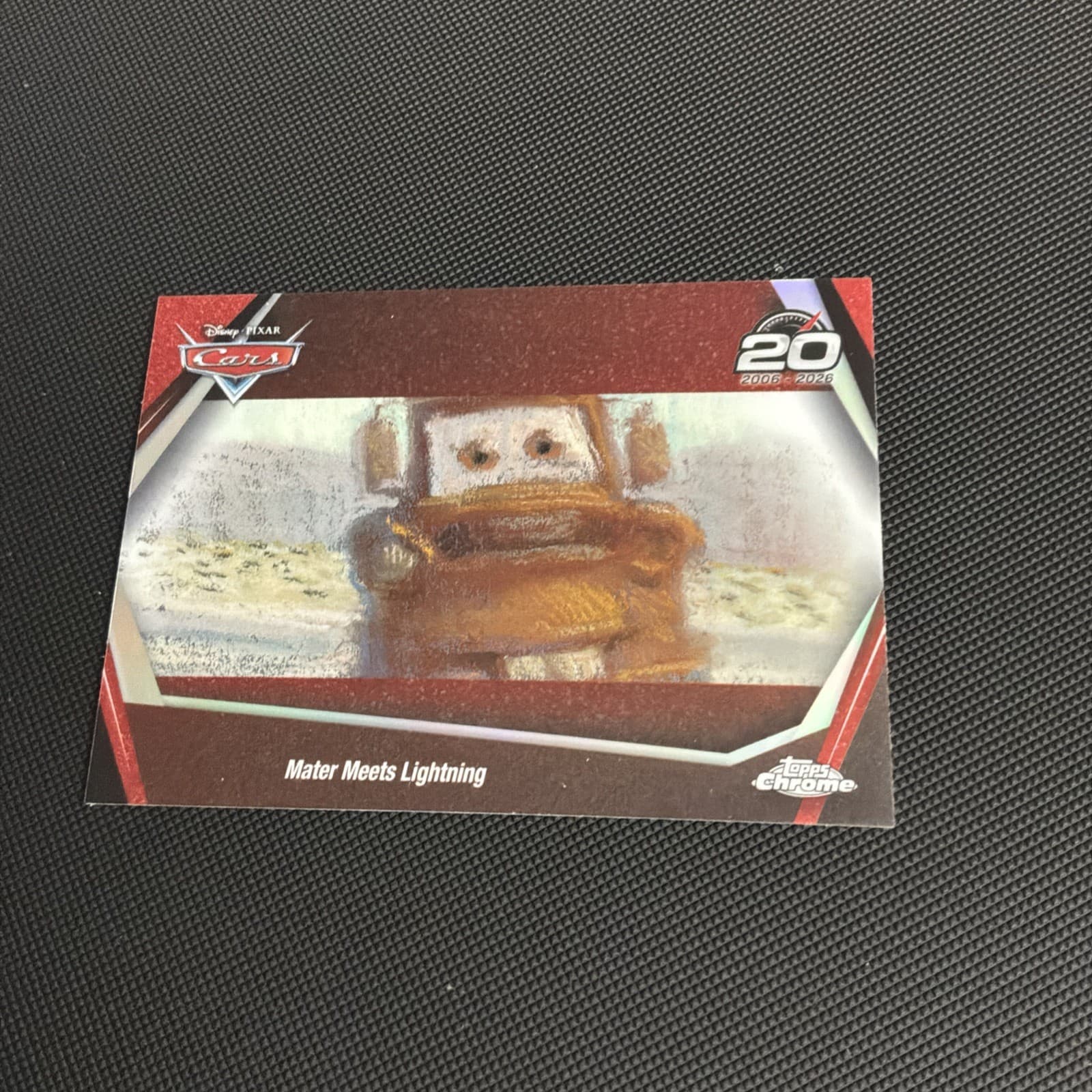 2026 Topps Chrome Disney Mater Meets Lightning Cars 20th Anniversary #CRS-4