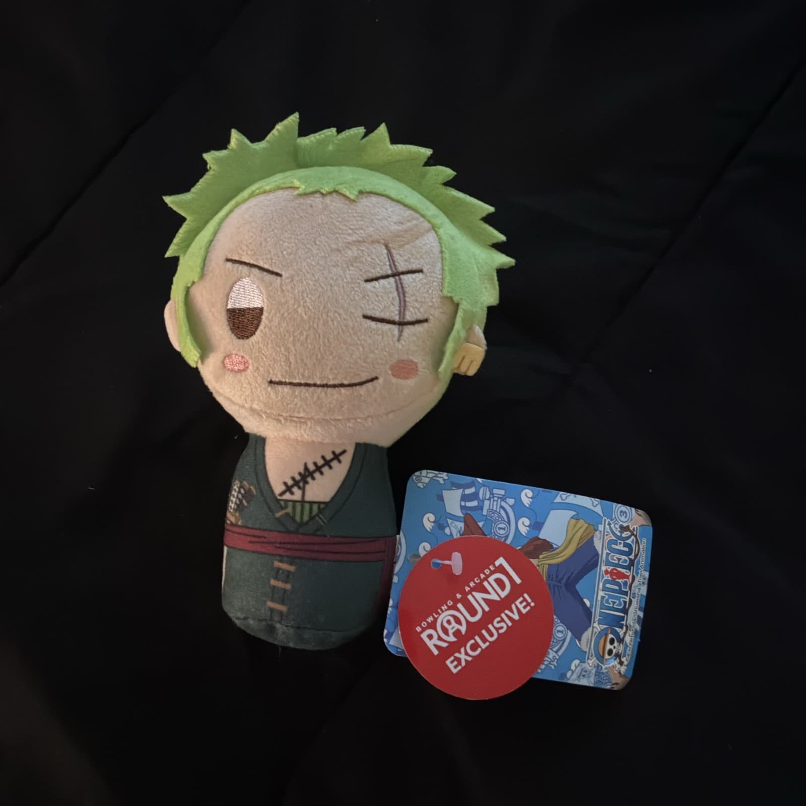 One Piece Roronoa Zoro Plush Stuffed Figure, Round1 Exclusive