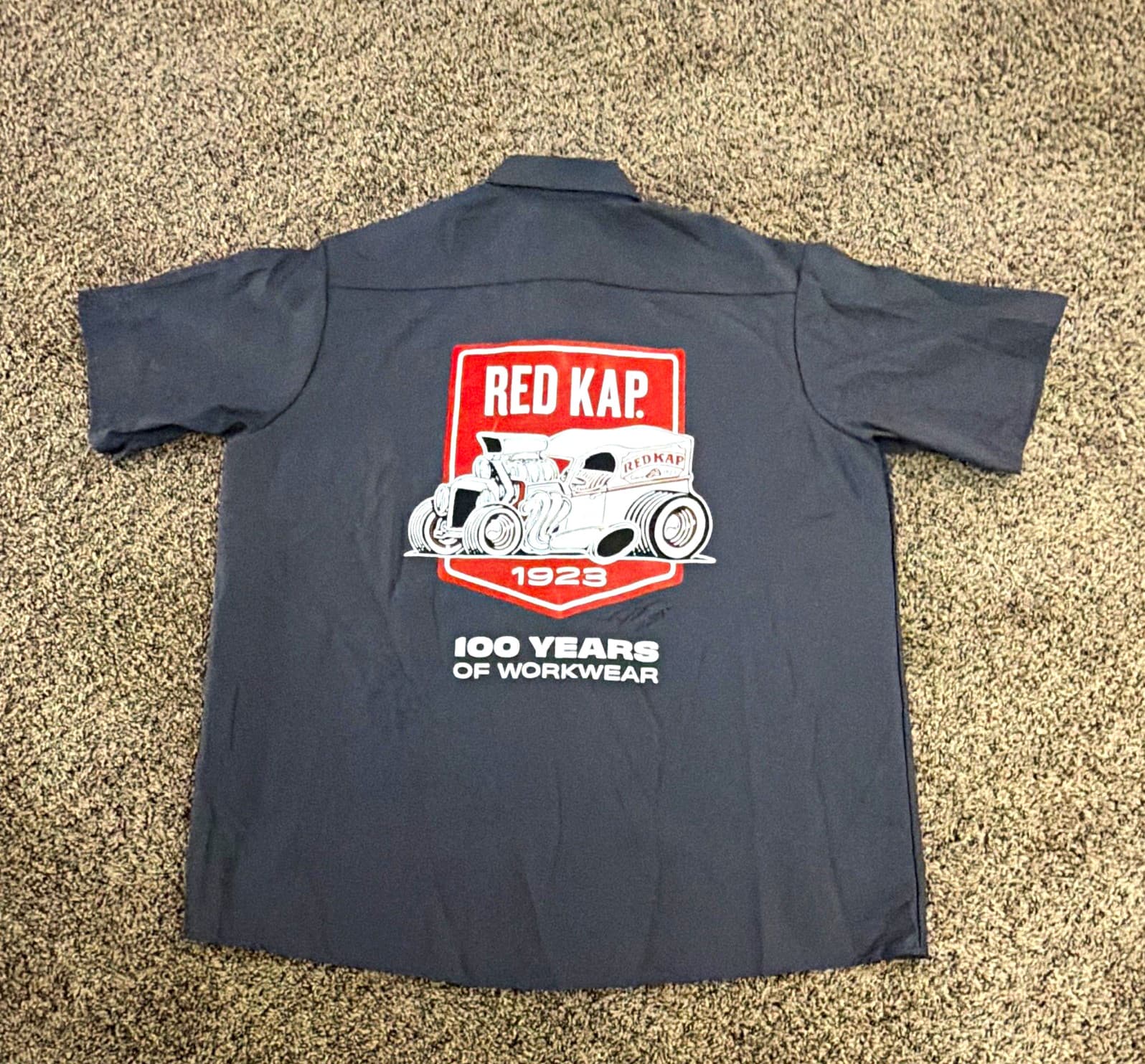 Red Kap SP14 Men's 3XL Gray Short Sleeve Twill Polyester Construction Work Shirt