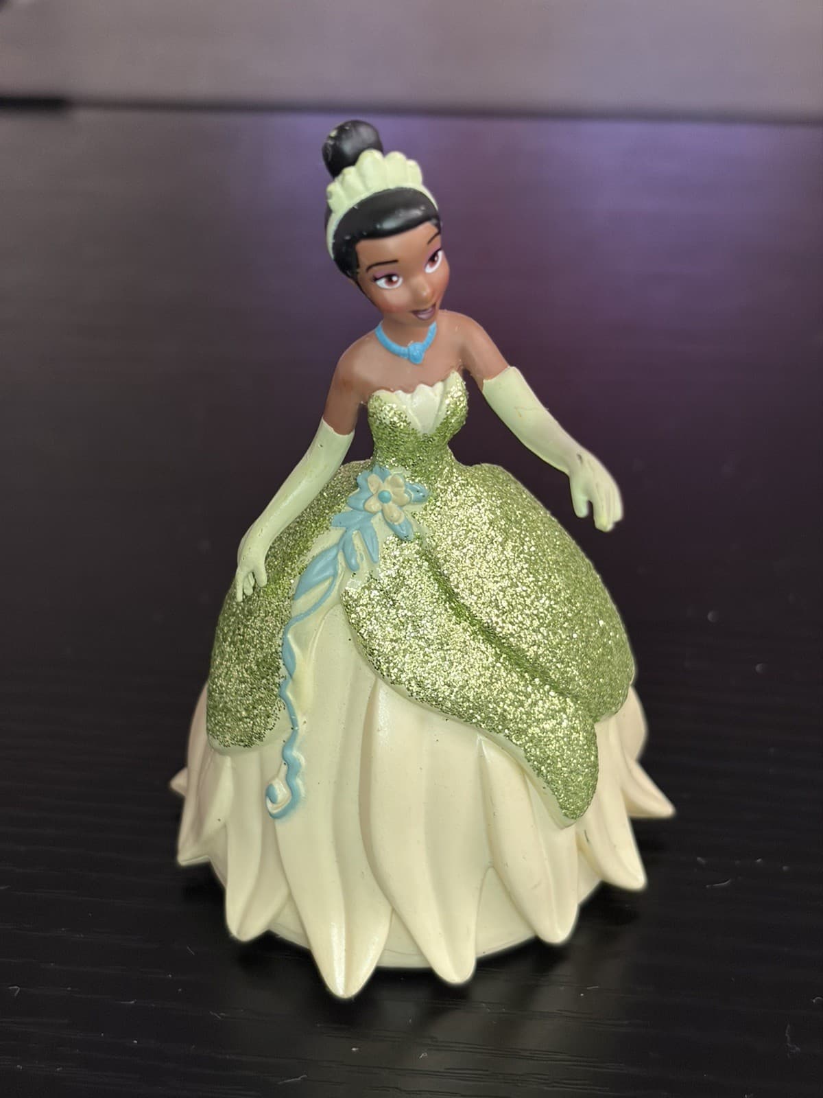 DISNEY Princess and the Frog TIANA Glitter Glittery PVC Figure Cake Topper Toy