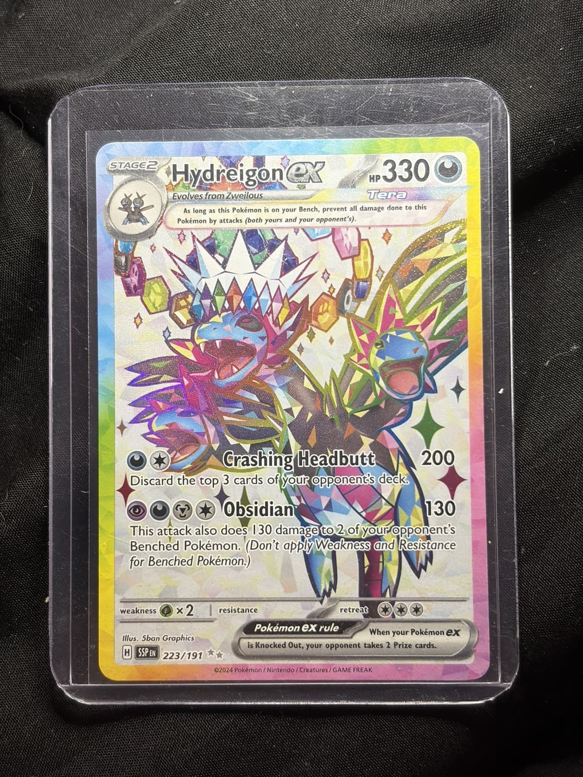 Hydreigon ex 223/191 Surging Sparks Pokemon Card