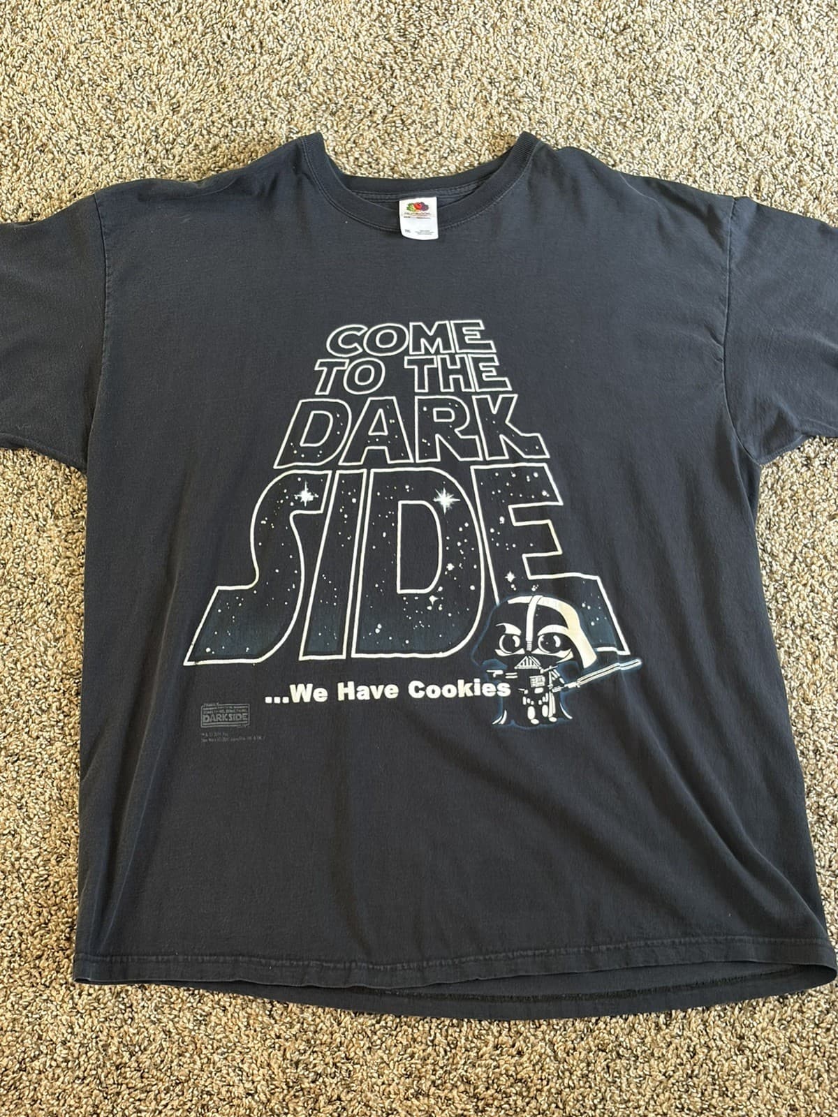 VTG Star Wars Come to the Dark Side...We Have Cookies Tee Shirt Size 2XL