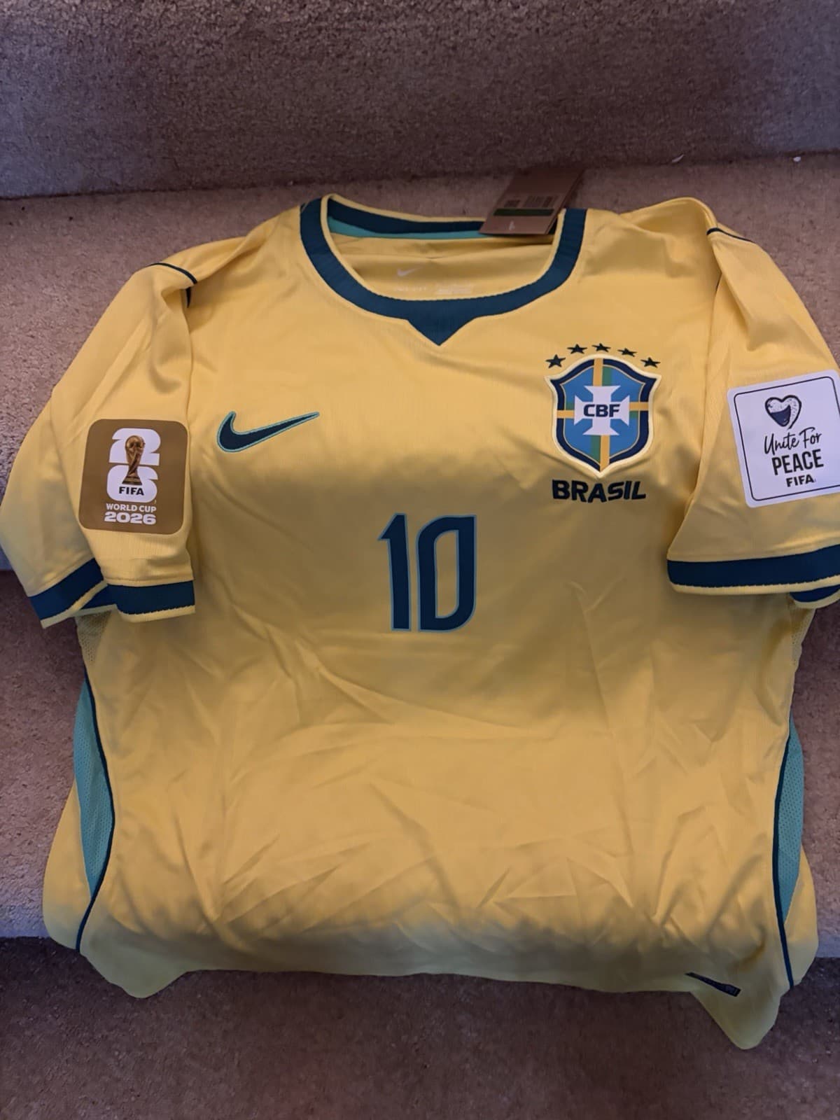 Brazil Neymar Jr. FAN Jersey 2026 World Cup Home