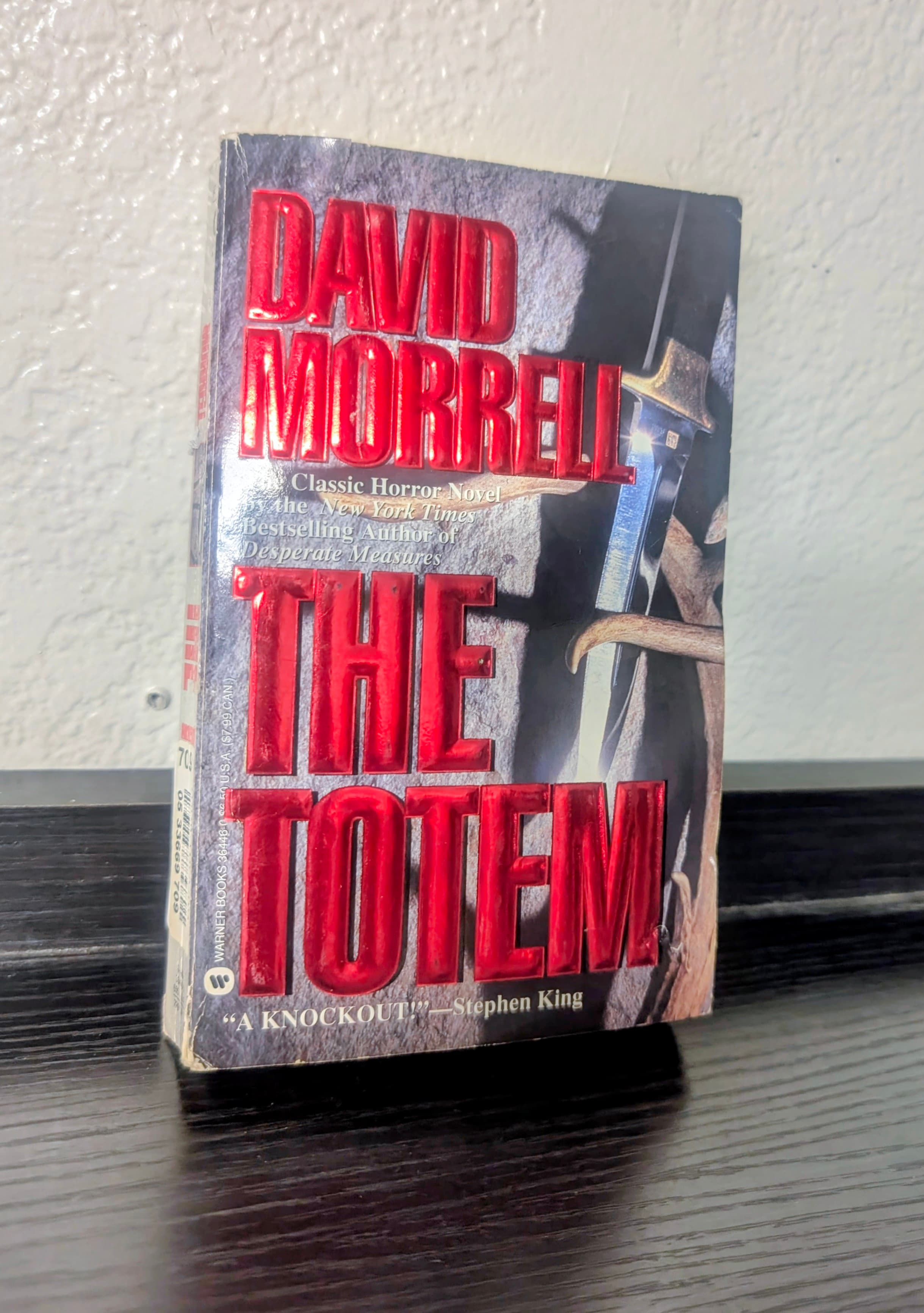 "The Totem" by author David Morrell, Horror novel paperback Warner books