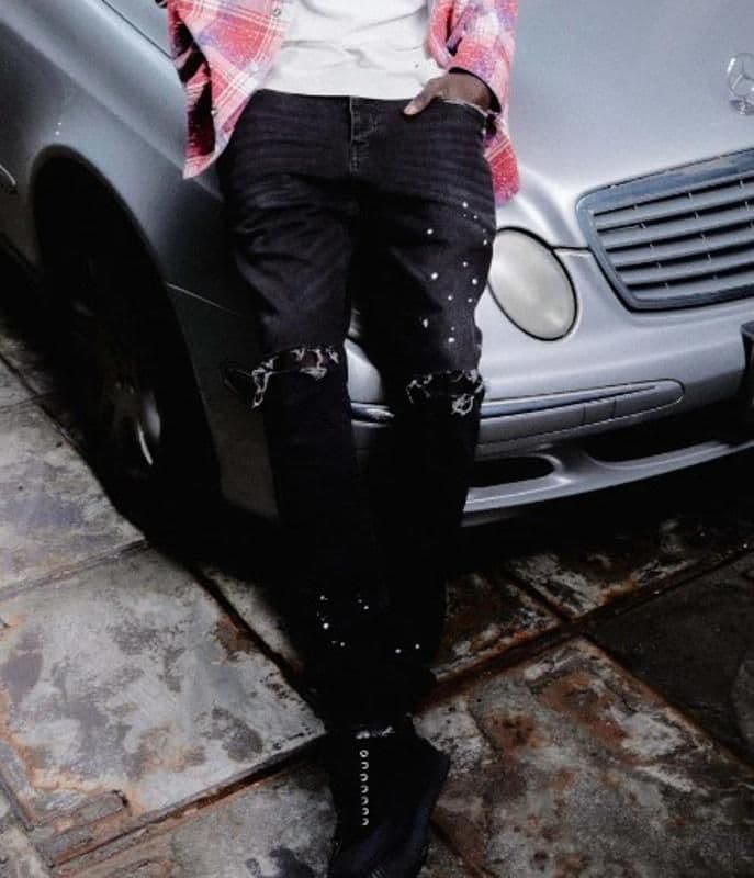 Purple Brand - P001 Black Overspray Jeans - 36 - Brand New - 36 - Bottoms - new-with-tags - Purple Brand
