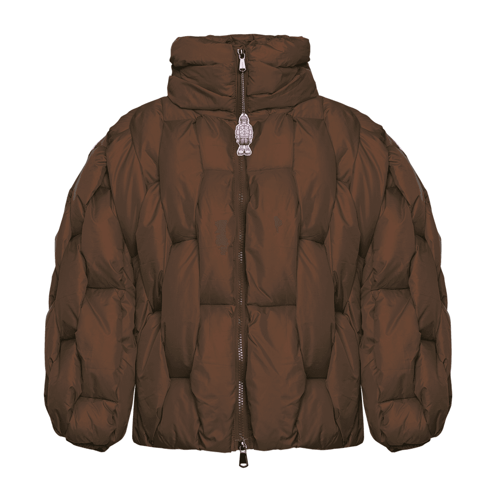 CRISTIAN ZERO TRE - GLACIER PUFFER – Bronze Weave - LARGE - new-with-tags - CristianZeroTre