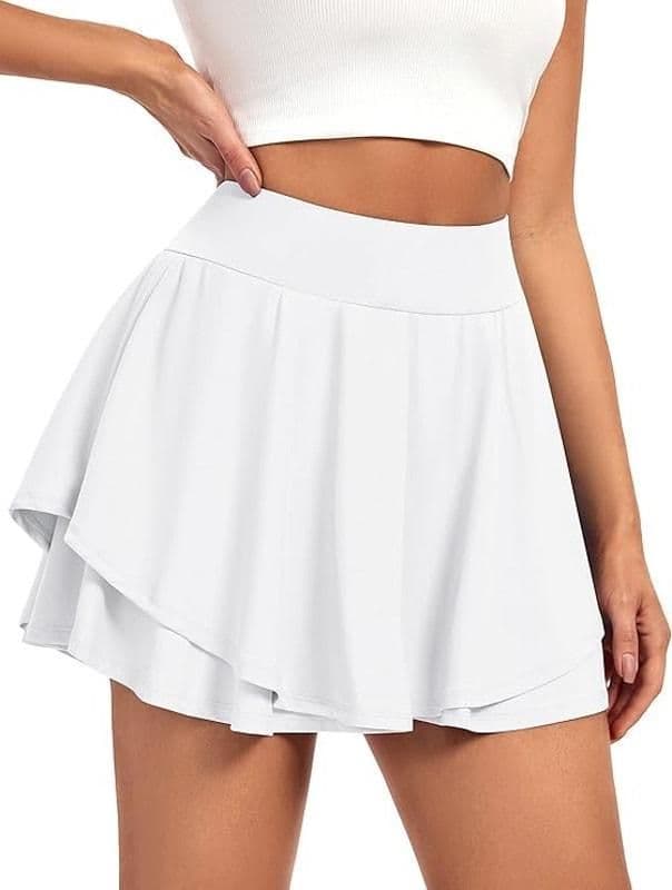 IUGA Tennis Skirt with Pockets & Shorts Athletic High Waisted skirt Skort - XS - Activewear - new-with-tags - iuga