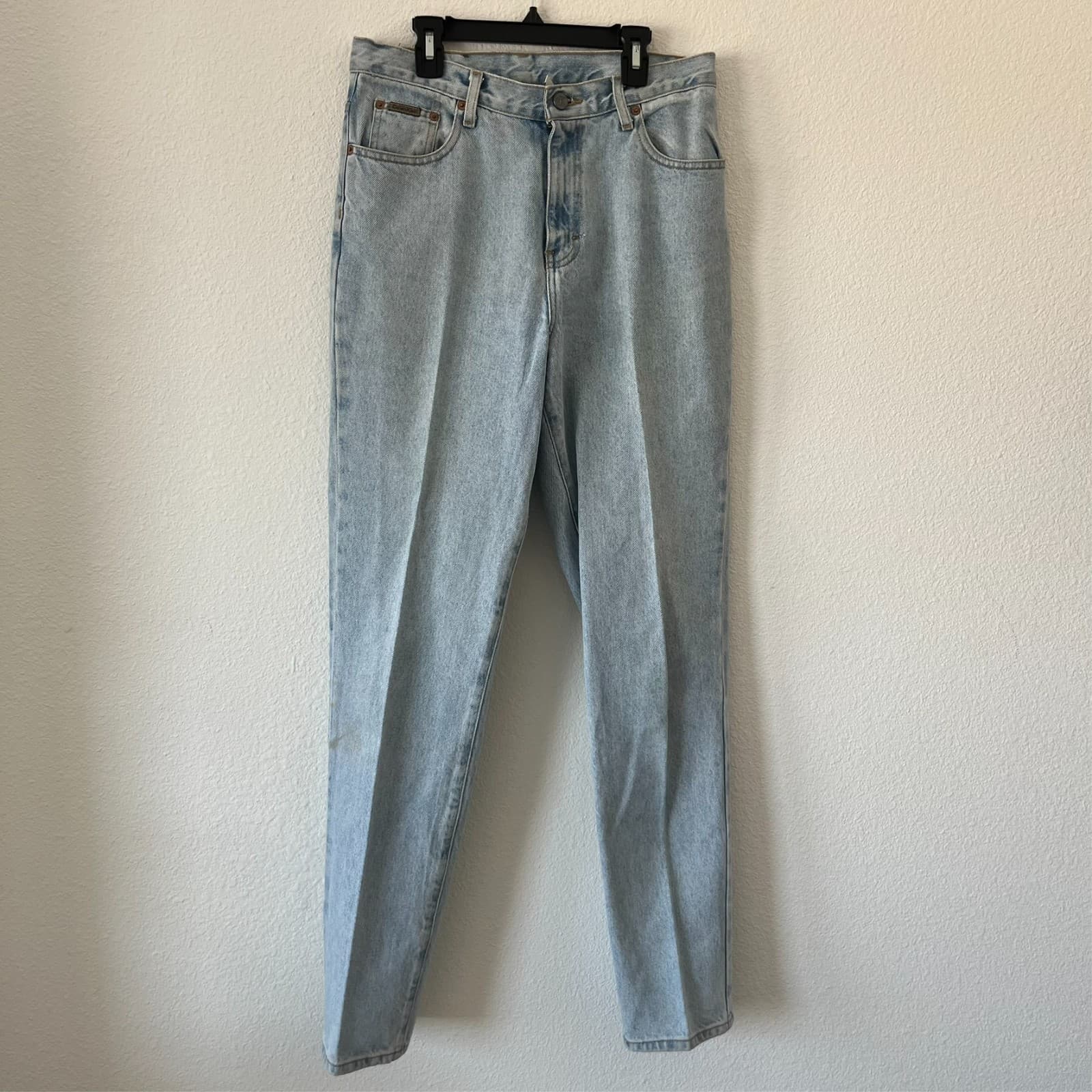VTG 90s Calvin Klein Jeans Women Sz 10 Easy Fit Classic Denim Blue Enzyme Wash