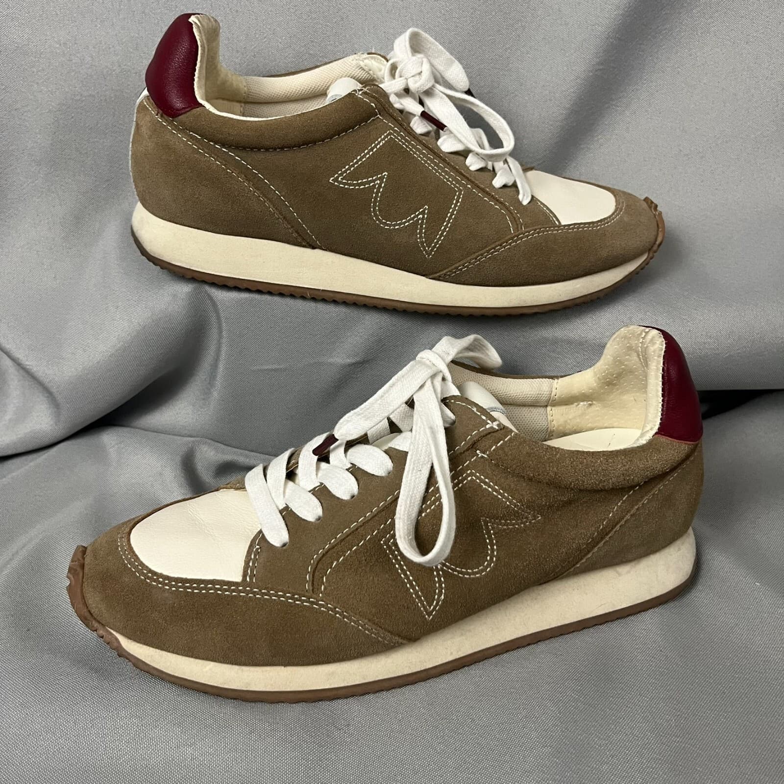 Birdies The Roadrunner Shoes Women's 8 Brown Lace-Up Athletic Sneaker Pickleball