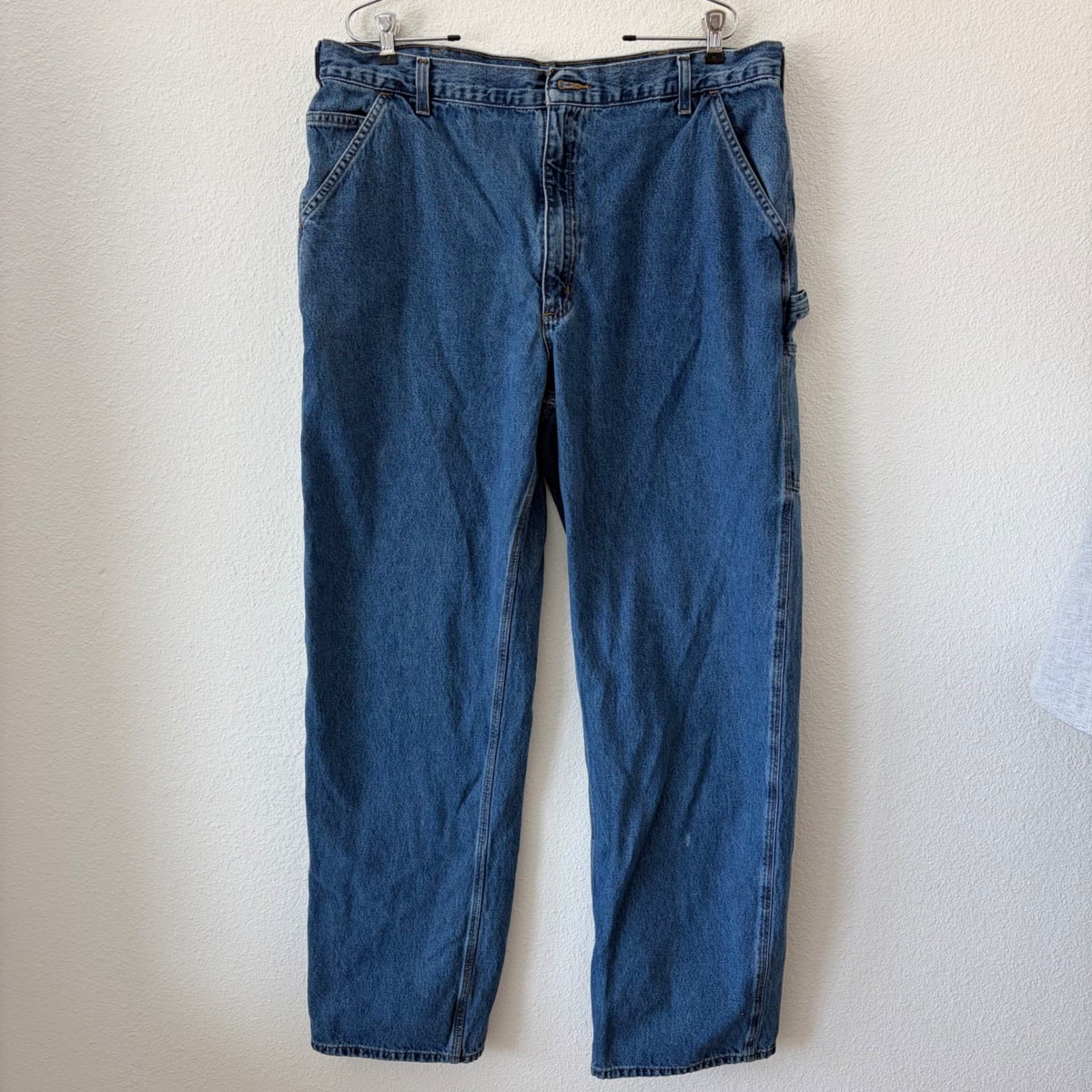 Carhartt B13 DPS Carpenter Jeans Mens 40x36 Blue Original Dungaree Fit Denim