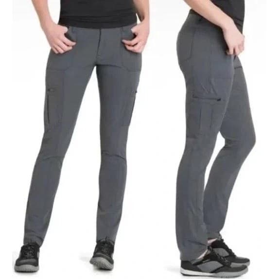 Kuhl Horizn Cargo Pants Womens Sz 2 Gray Ripstop Hiking Outdoor 6276 Gorpcore