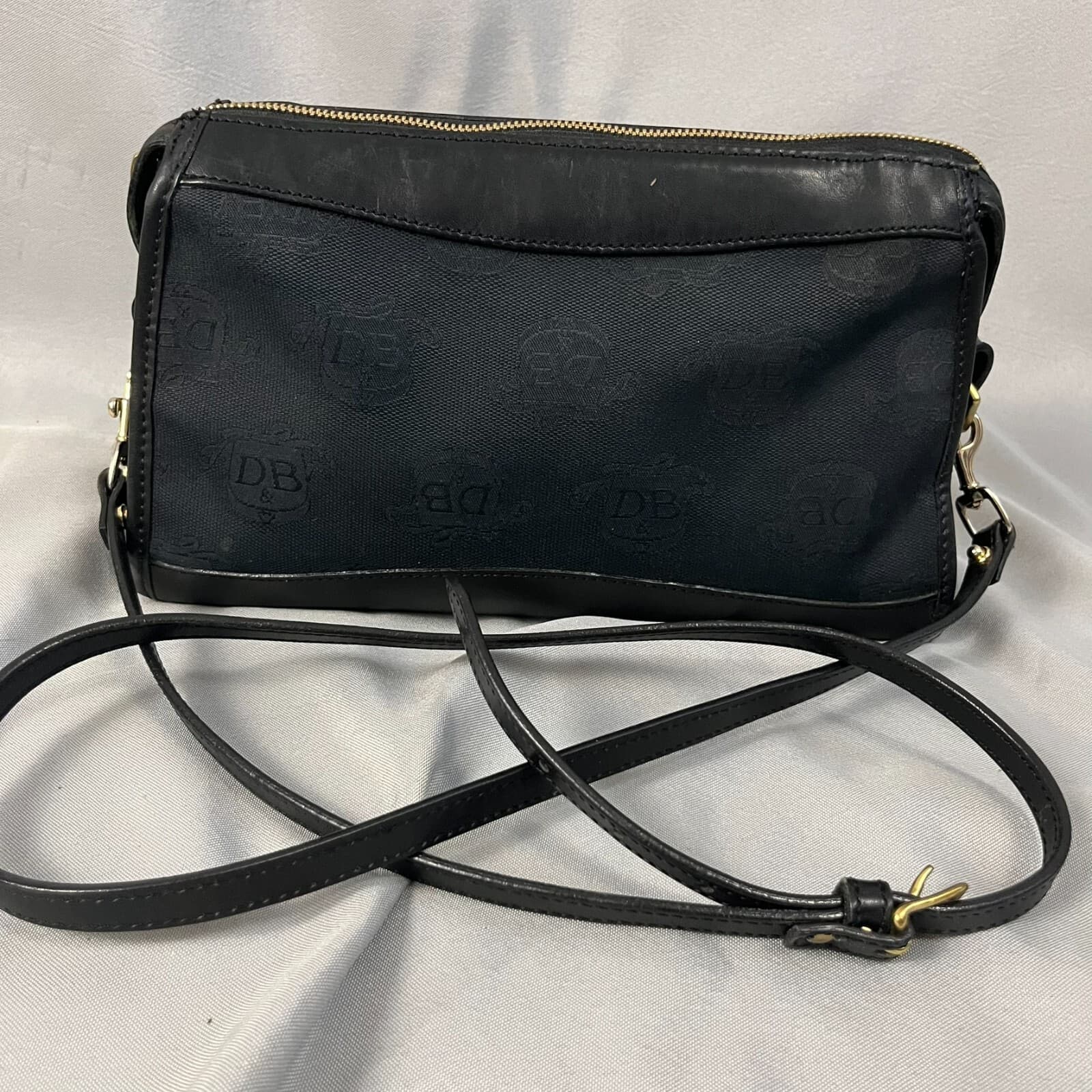 Dooney & Bourke Women's Handbag Black Signature Adjustable Strap Crossbody Bag