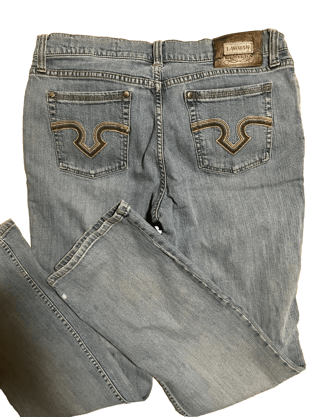 VTG Lawman Jeans Boot Cut Womens Western Bareback Rodeo Cowgirl Jeans Size 11
