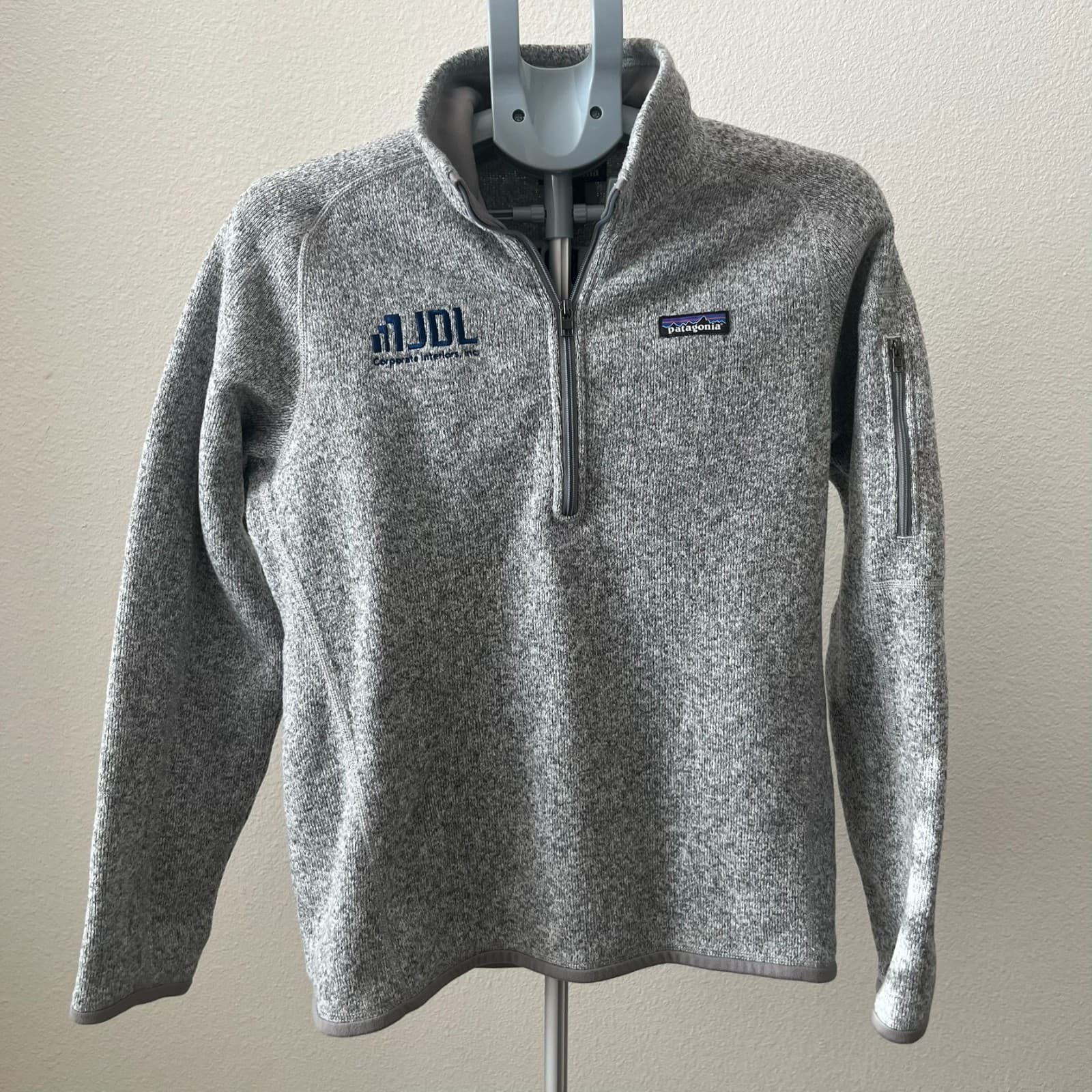 Patagonia Women's Medium Heather Gray Worn Wear Better Sweater 1/4-Zip Fleece