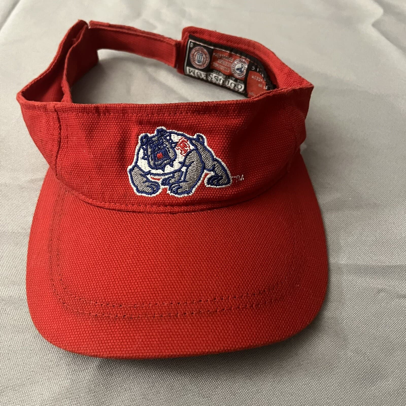 Colosseum Vintage Red Fresno State Bulldogs Vizor Cap Collegiate Licensed Prod.