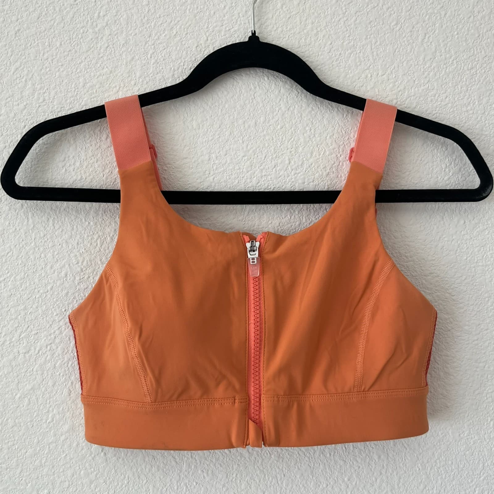 Outdoor Voices Powerhouse Mesh Breathable Front Zip Sports Bra SM/Med B Cup