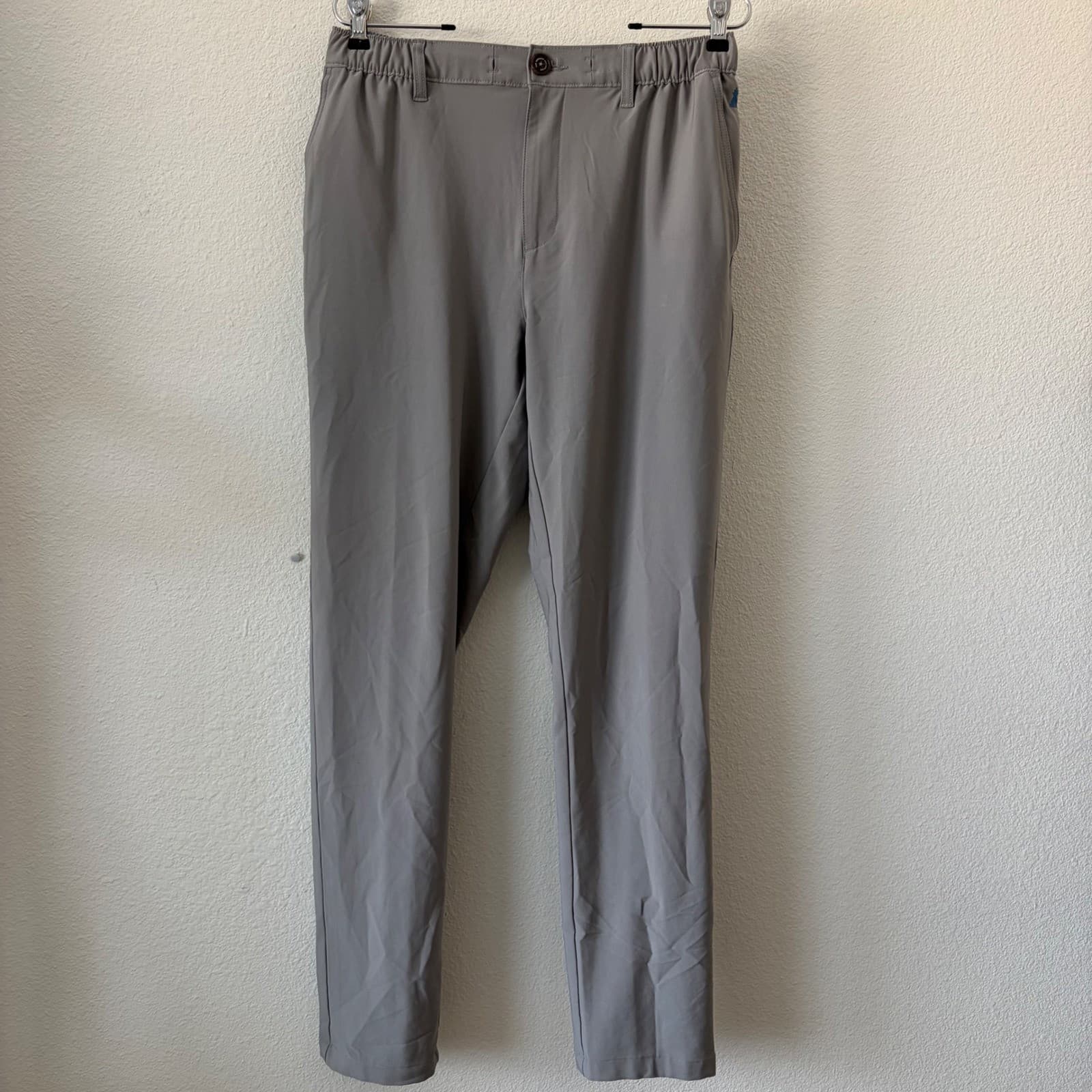 Chubbies Everywear Pants Mens Medium Grey Performance Stretch Tapered Chino