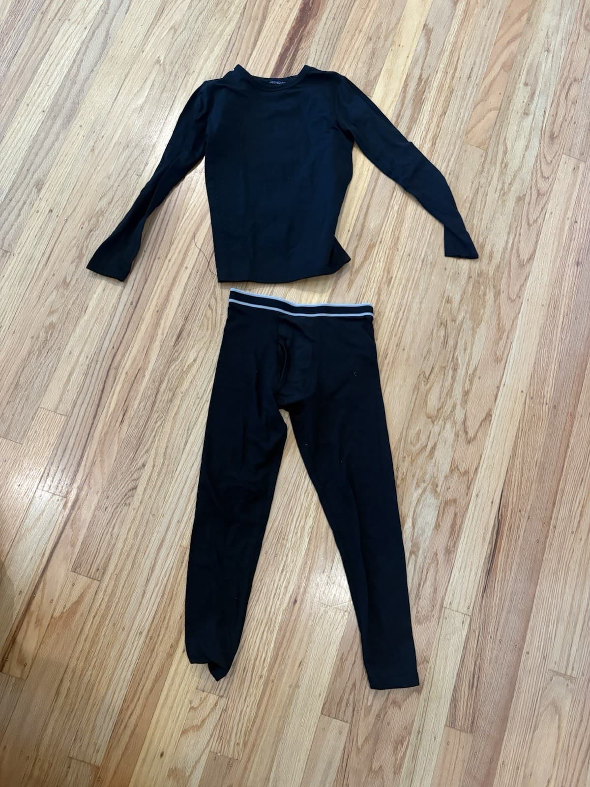 Rocky Kids Youth Base Layers Set Fleece Black Small