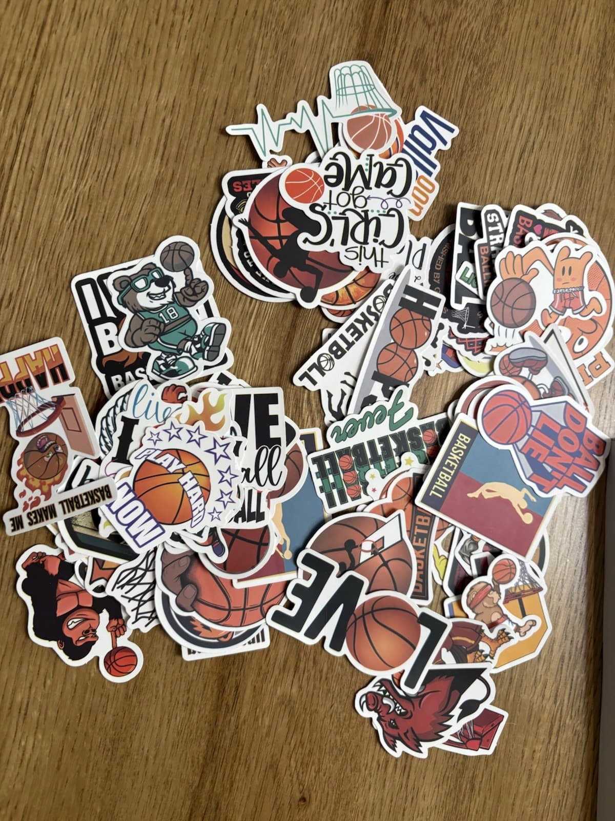 Lot Of Basketball Stickers X75 75