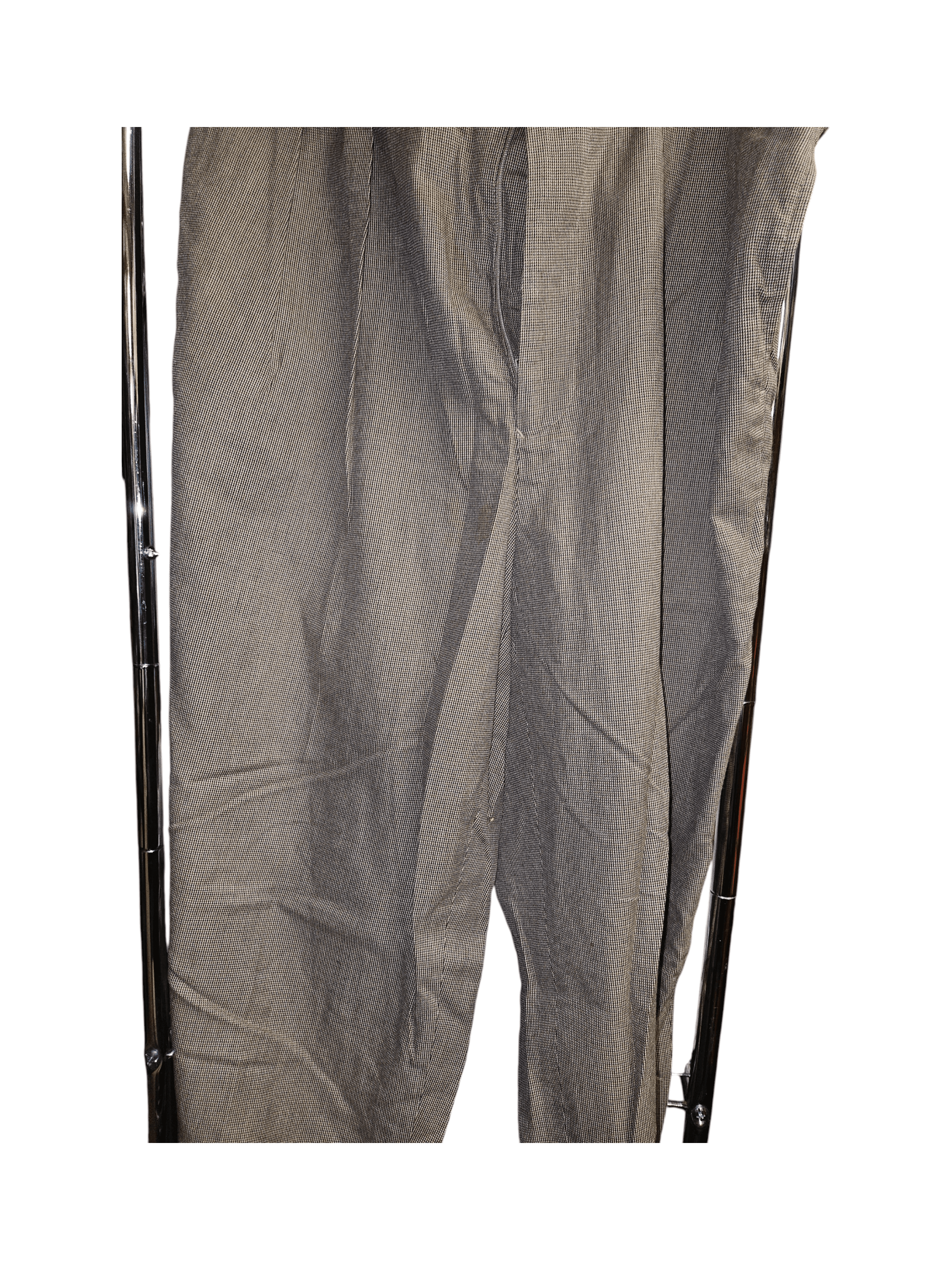 Men's Brown Checkered Dress Pants