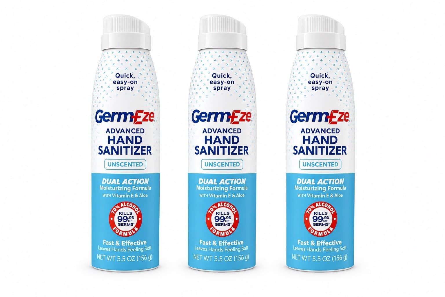 3 Pack Spray Hand Sanitizer 6.5 oz Aerosol Car Office Travel