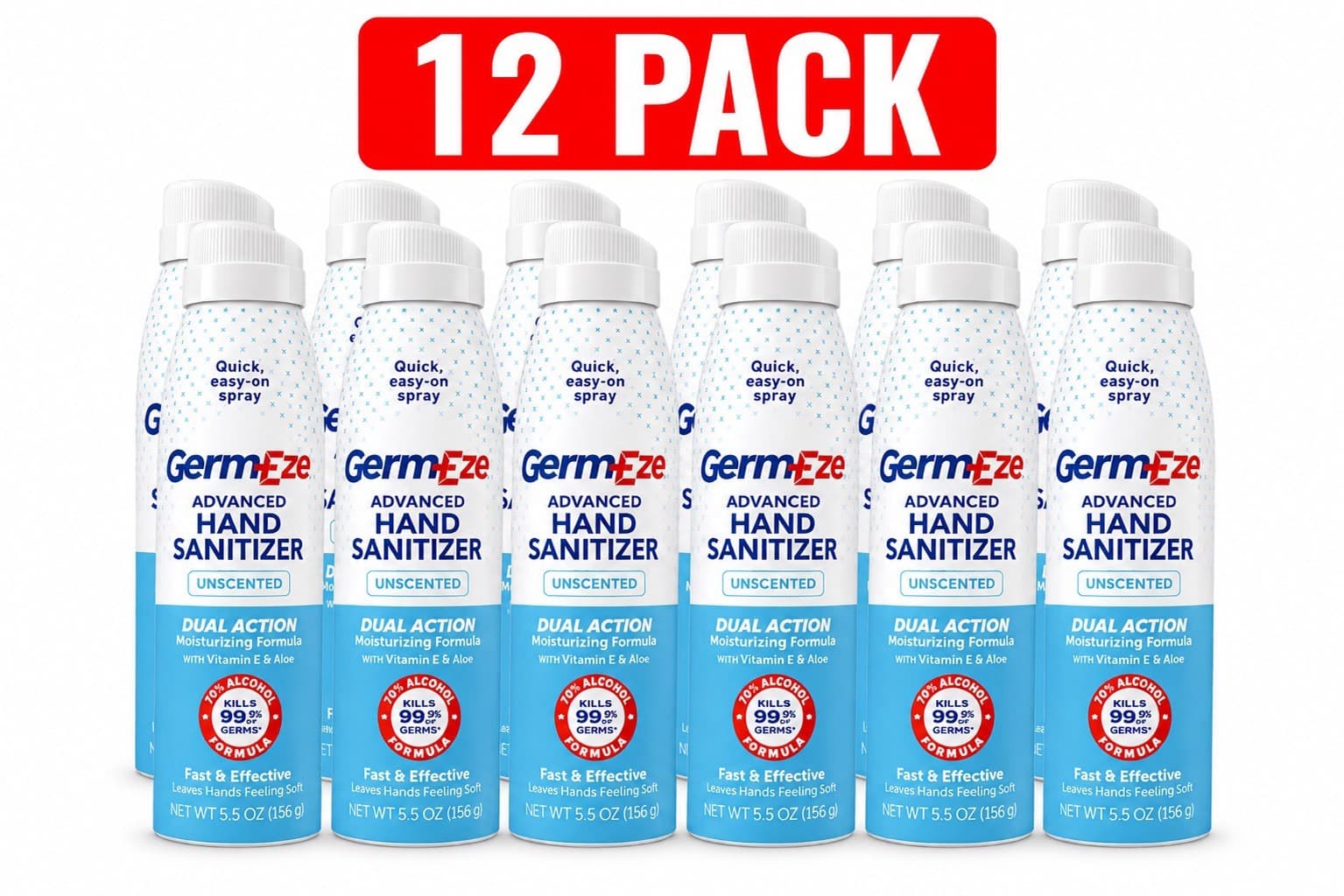 12 Pk Sanitizer Spray 6.5 oz. Multi-Purpose. Cleaning Product. Bulk Supply