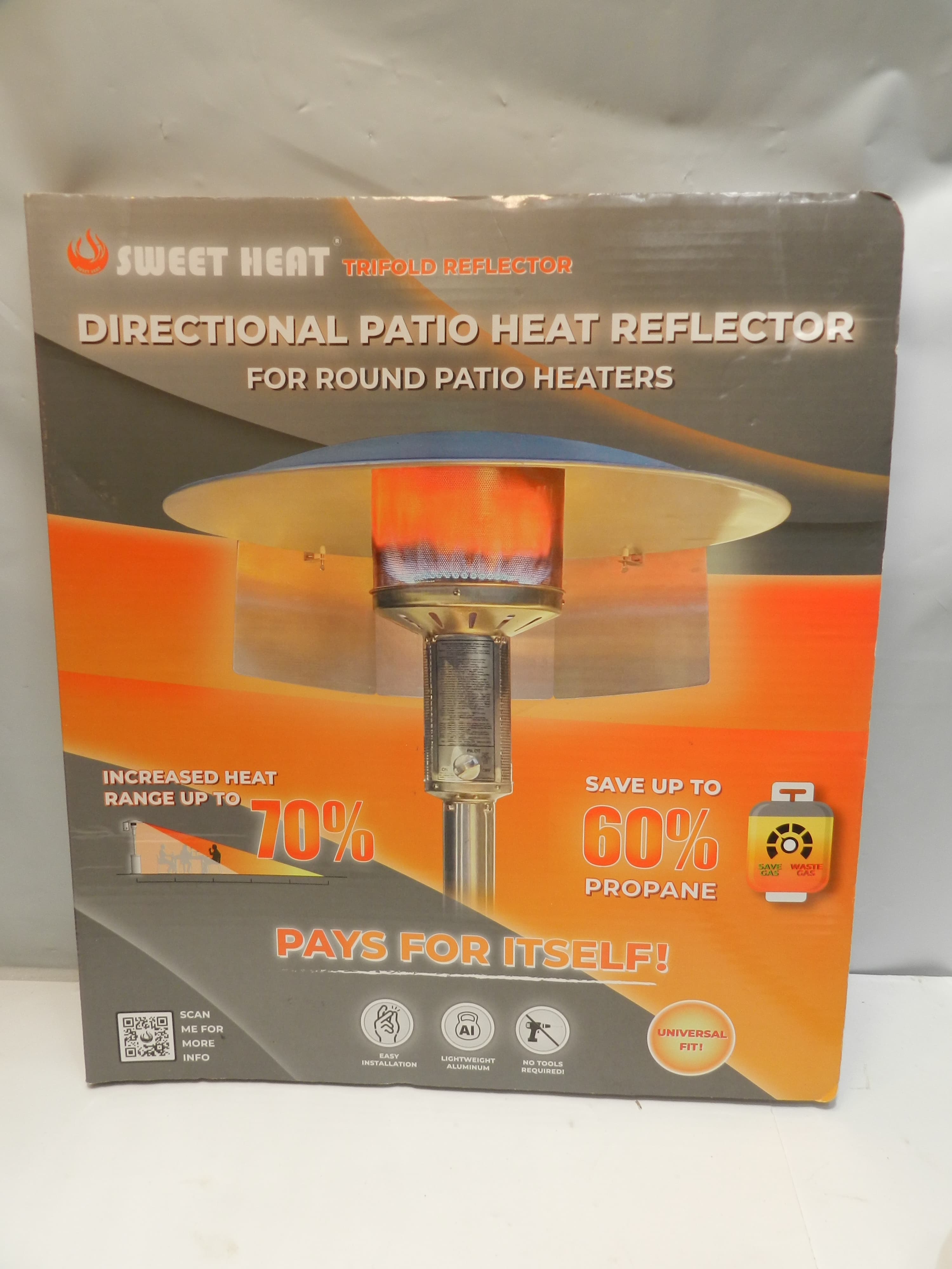 SWEET HEAT Patio Heater Reflector Shield Outdoor Heater Shield Round Heater P18K