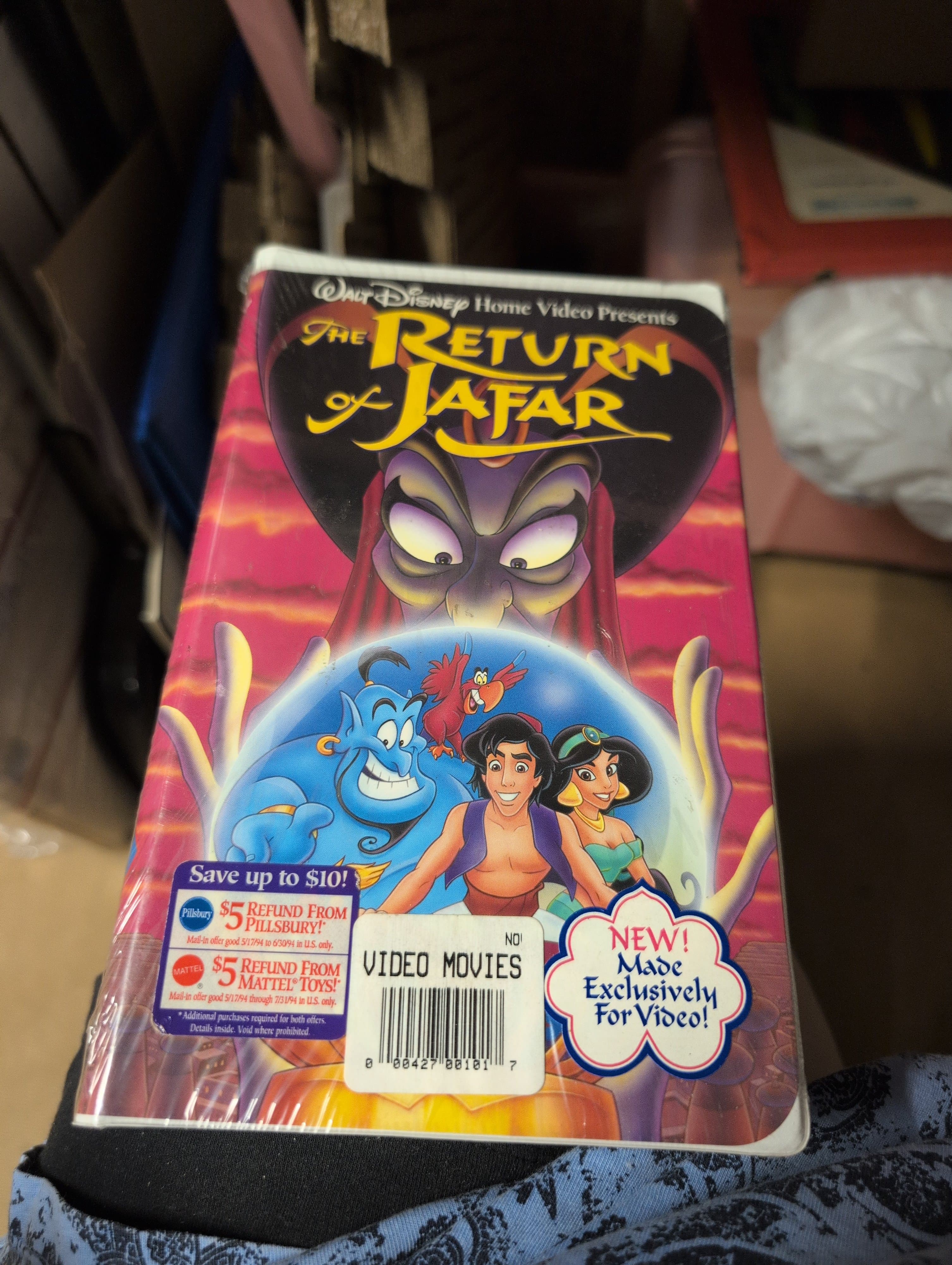 The Return of Jafar (VHS 1994) Clam Shell Edition unopened