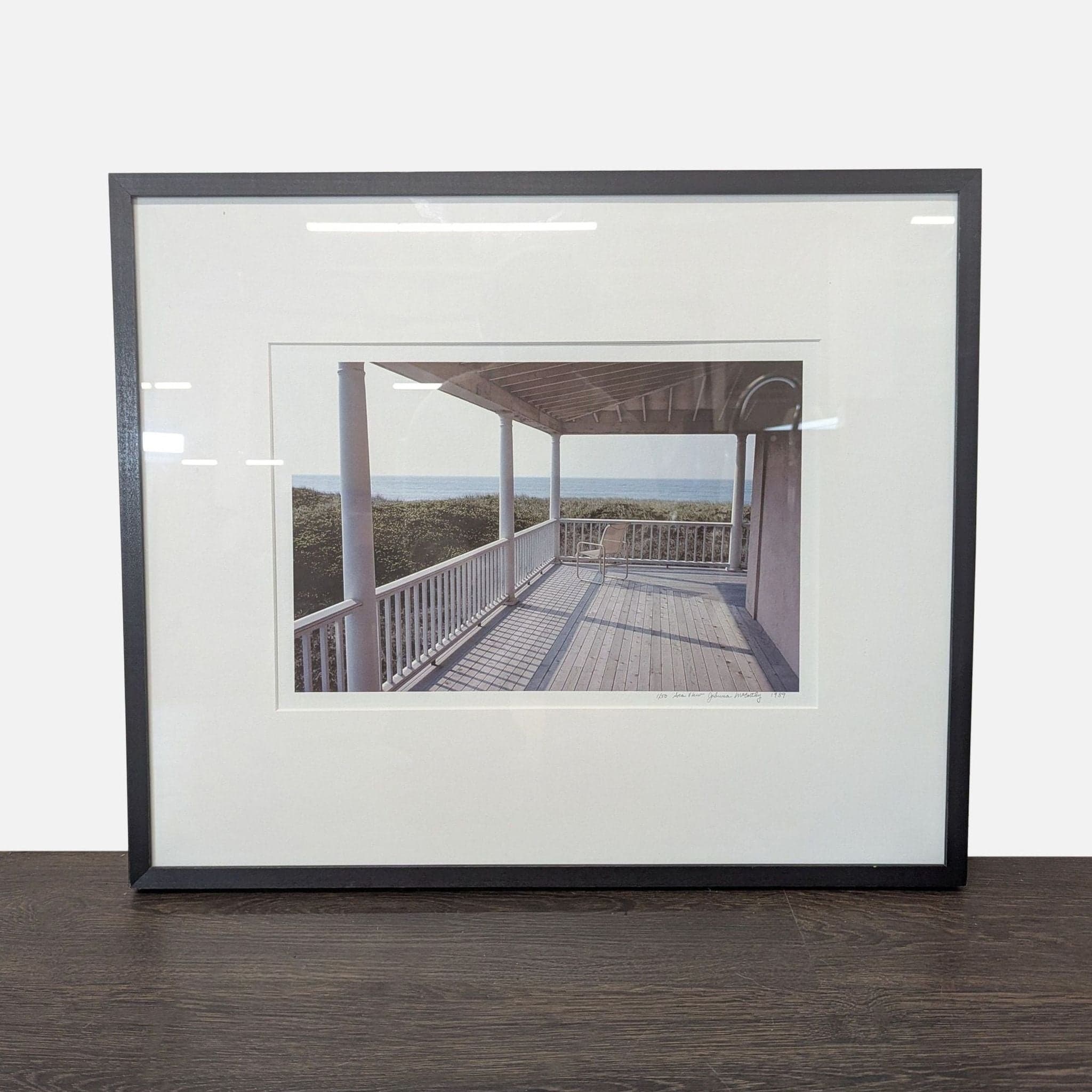 Sea View Signed & Numbered Print by Johnna McCarthy (1989) – Framed Art