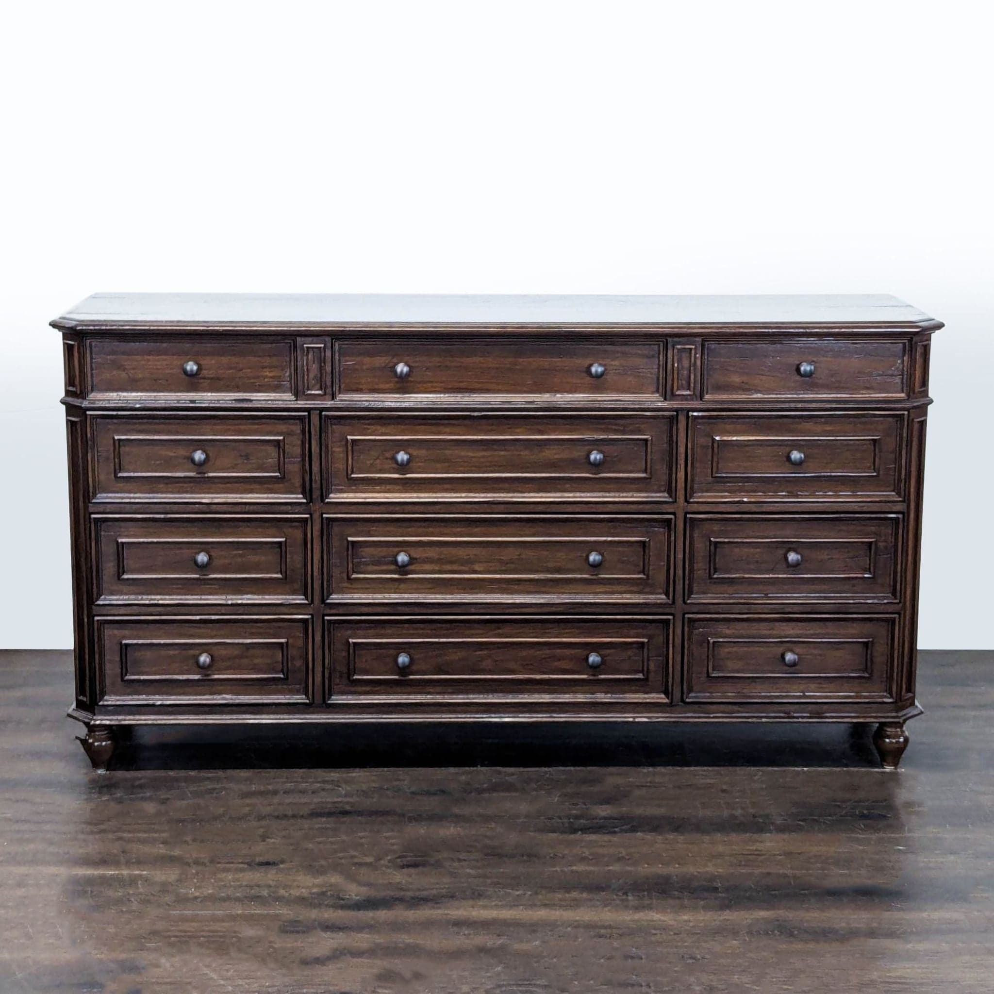 Millcreek Furniture 12-Drawer Dark Wood Dresser