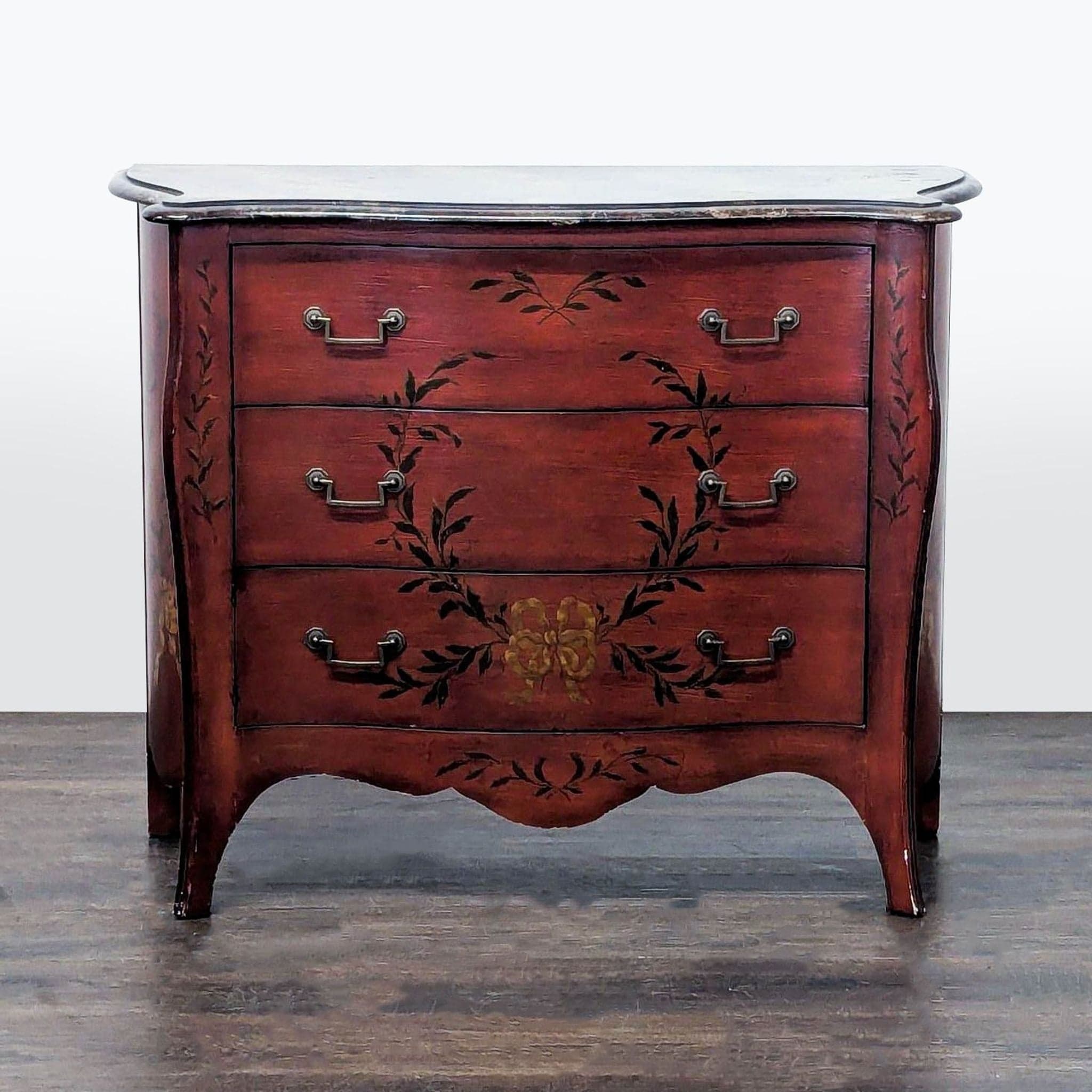 Drexel Heritage Hand-Painted 3-Drawer Vintage Dresser