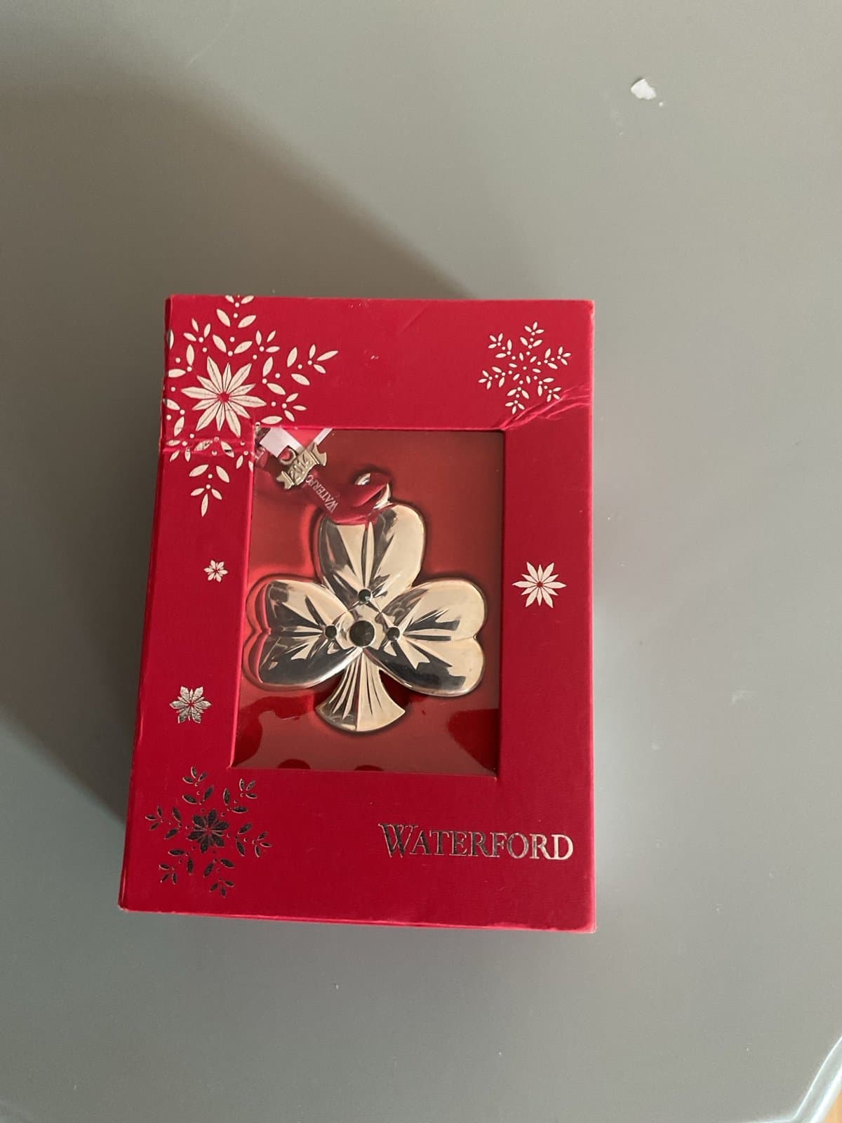 Waterford shamrock ornament