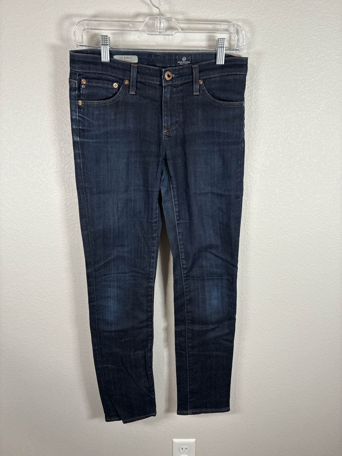 AG Adriano Goldschmied Stevie Slim Straight Dark Wash Jeans Women’s 27R