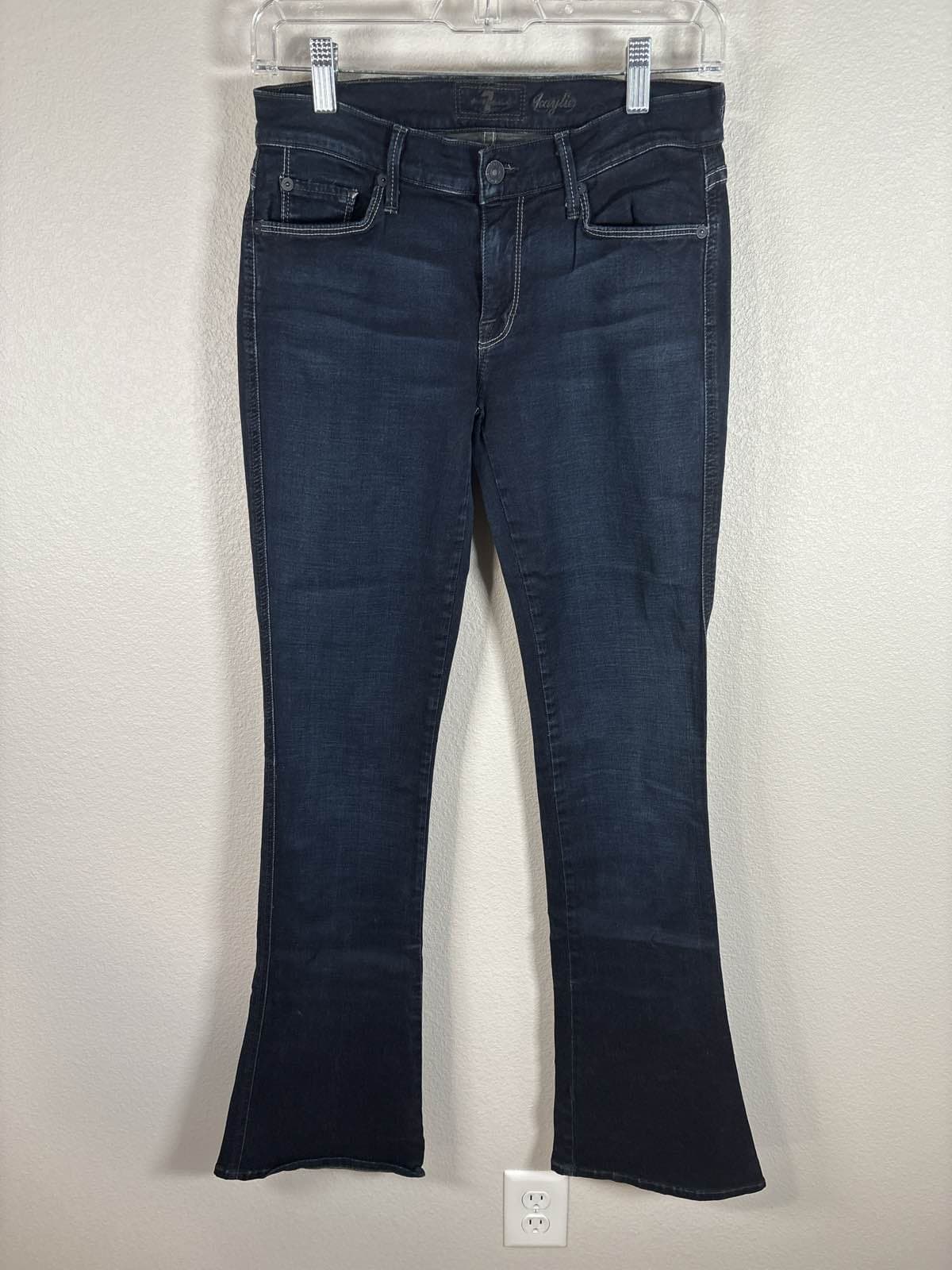 7 For All Mankind Kaylie Dark Wash Bootcut Women’s Jeans 27 Stretch Denim