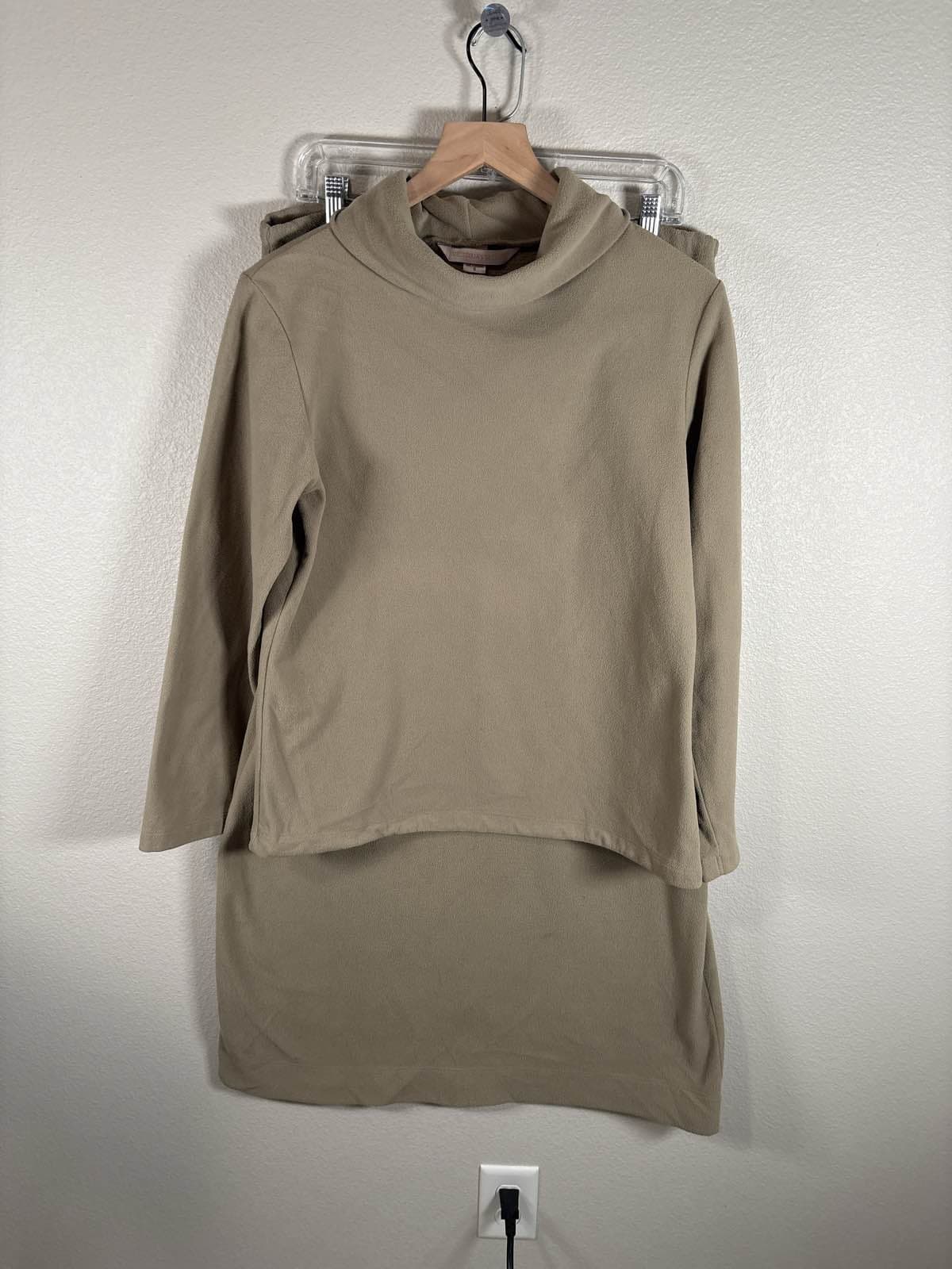 Victoria's Secret Cowl Neck Pullover Tunic Tan S W/ Matching Long Skirt M