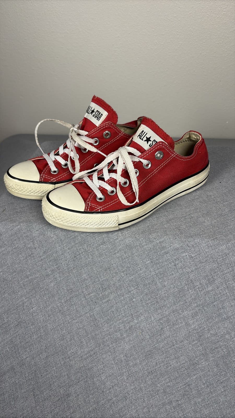 Converse Chuck Taylor All Star Ox Low Red Canvas Sneakers Unisex Men’s 6 Women 7