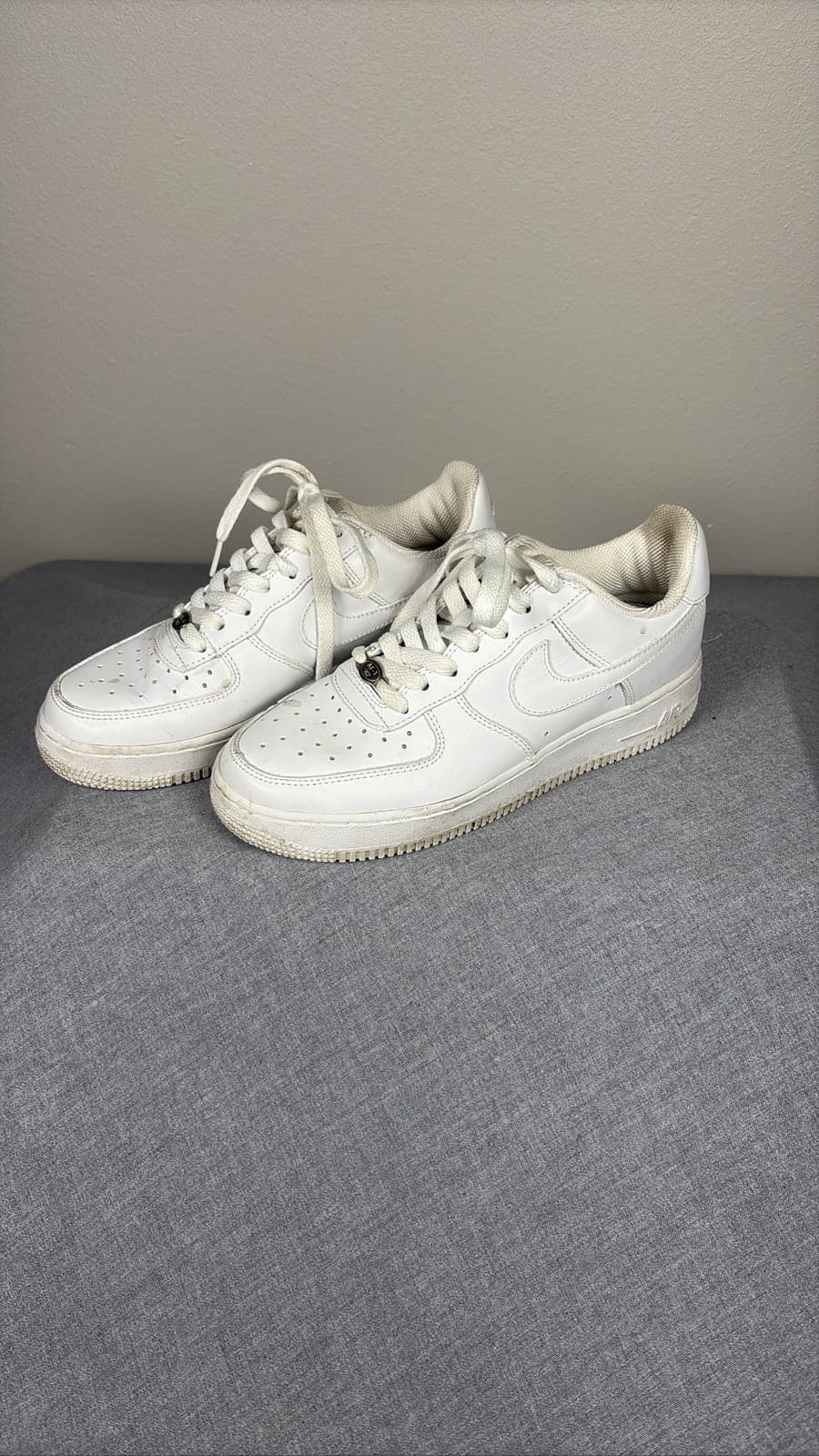 Nike Air Force 1 07 Low Triple White Men's Sneakers CW2288-111 Size 6