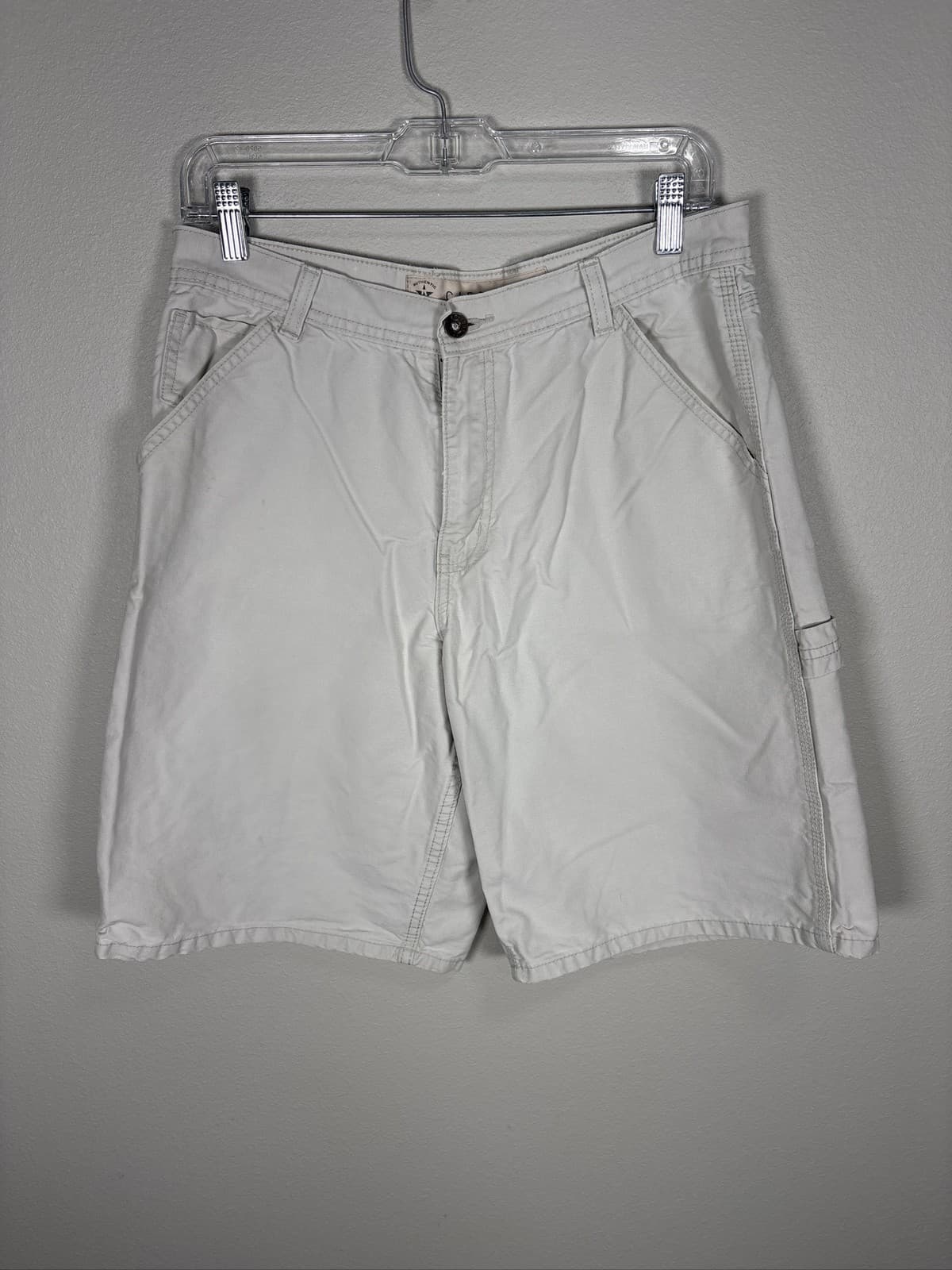 Marithe Francois Girbaud Mens White Carpenter Denim Shorts Baggy Y2K