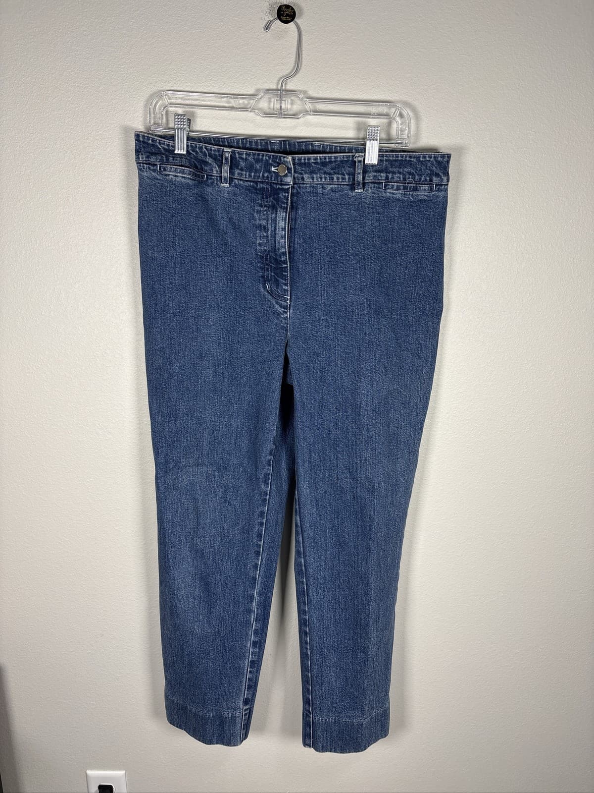 Lauren Ralph Lauren Jeans Co Womens 14 Blue Straight Leg Denim Pants