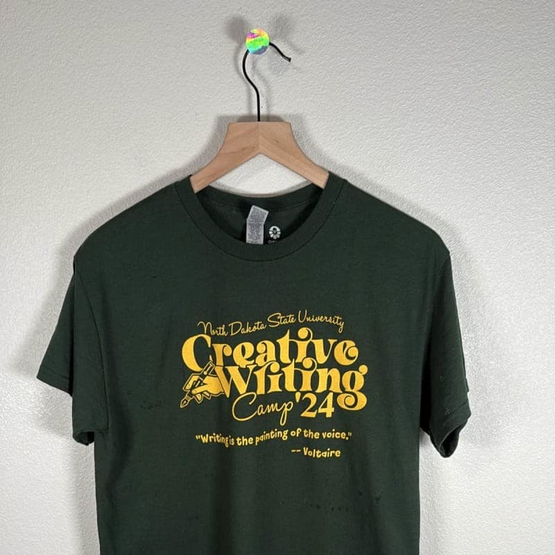 North Dakota State NDSU Creative Writing Camp '24 T-Shirt Green